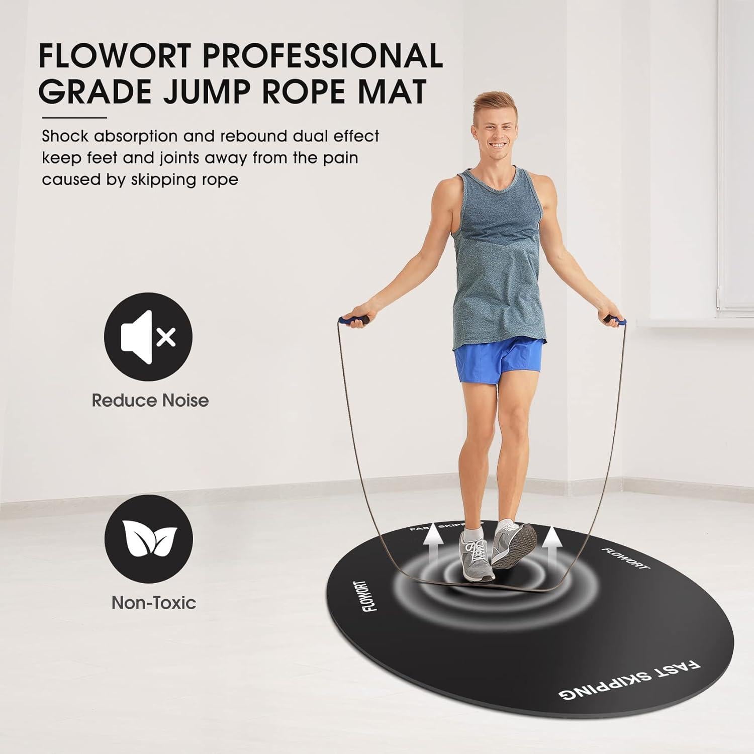 Alfombrilla de Ejercicio Antideslizante Flowort 121.9x91.4cm