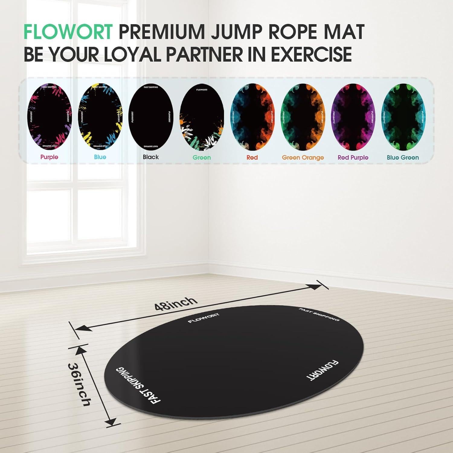 Alfombrilla de Ejercicio Antideslizante Flowort 121.9x91.4cm