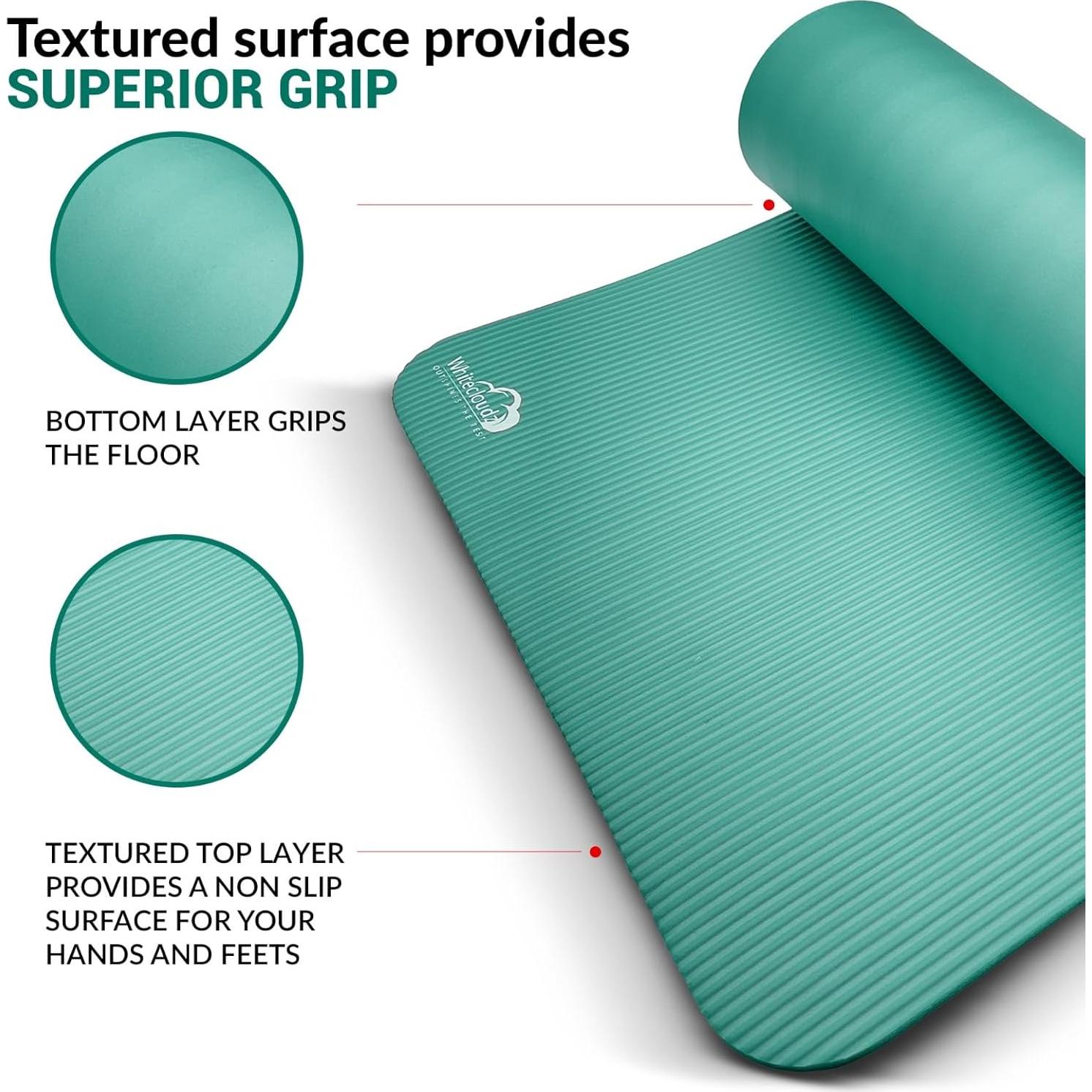 Kit de Yoga WHITECLOUDZ 7 Piezas con Esteras Gruesas y Toallas