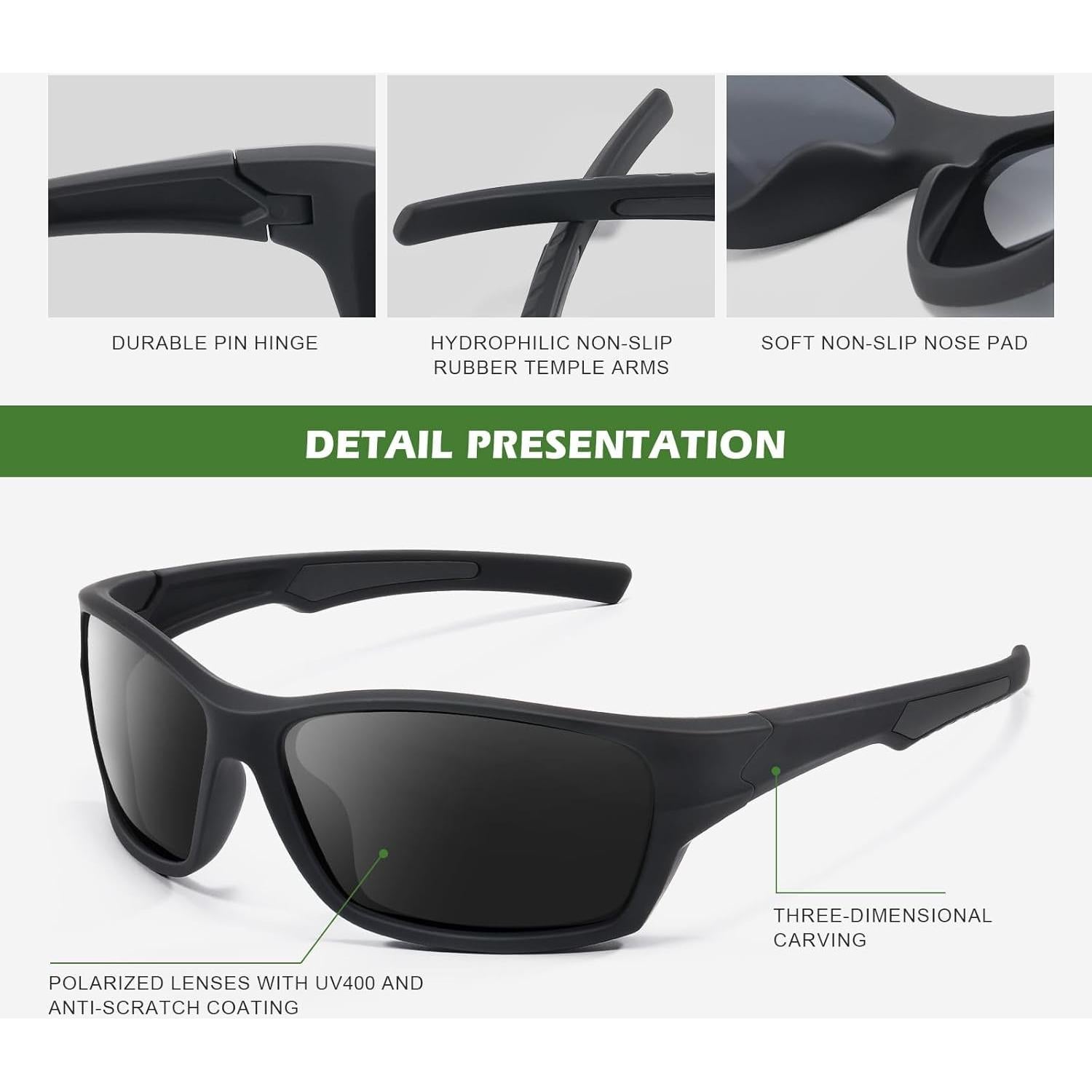 Gafas de sol polarizadas Fanshen 3756 para ciclismo y pesca