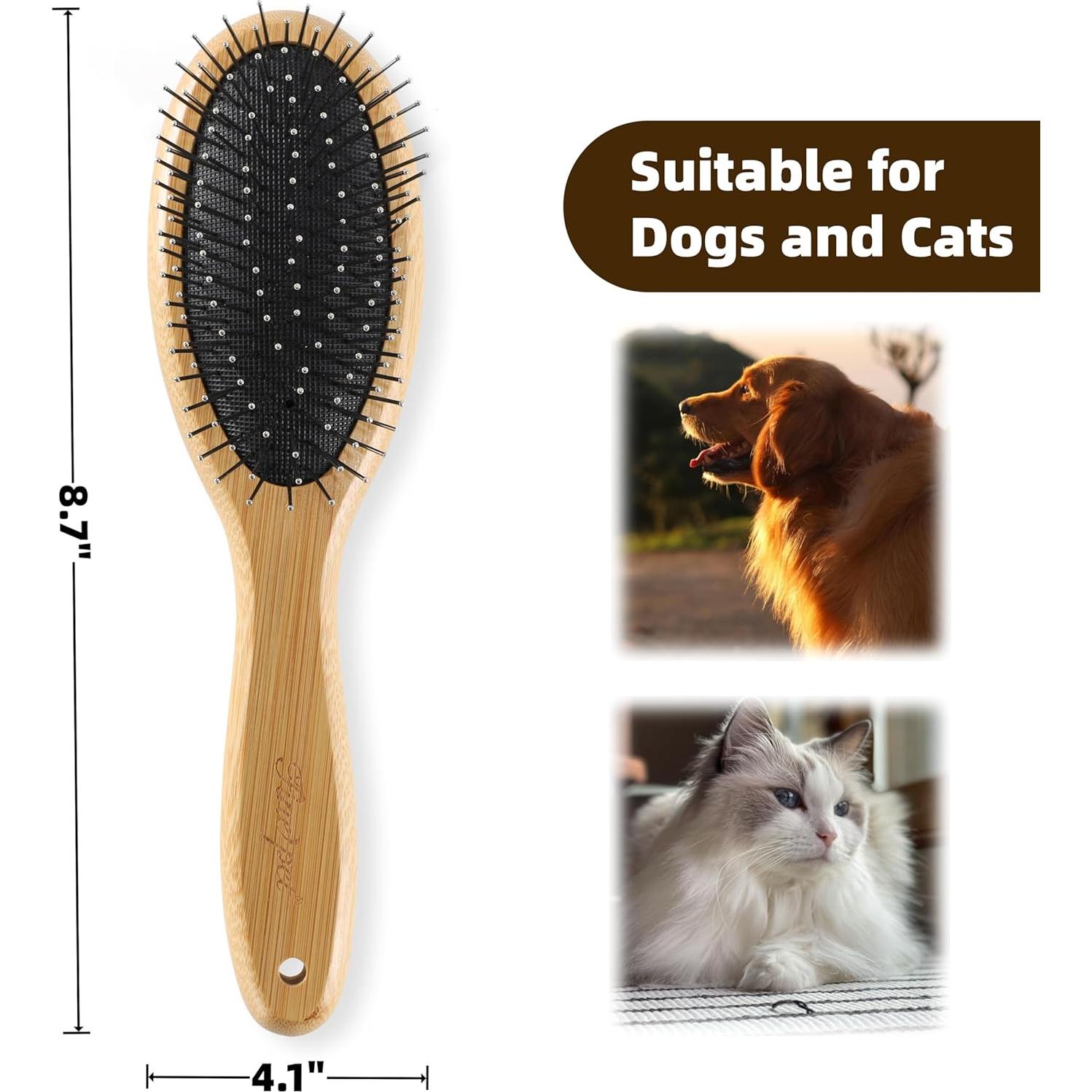 Cepillo de Aseo Doble Cara Vimfashi para Perros y Gatos