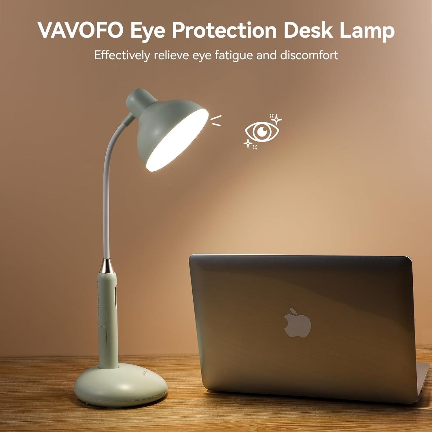 Lámpara de Escritorio Táctil Inalámbrica VAVOFO KM-6781 700LM LED Verde