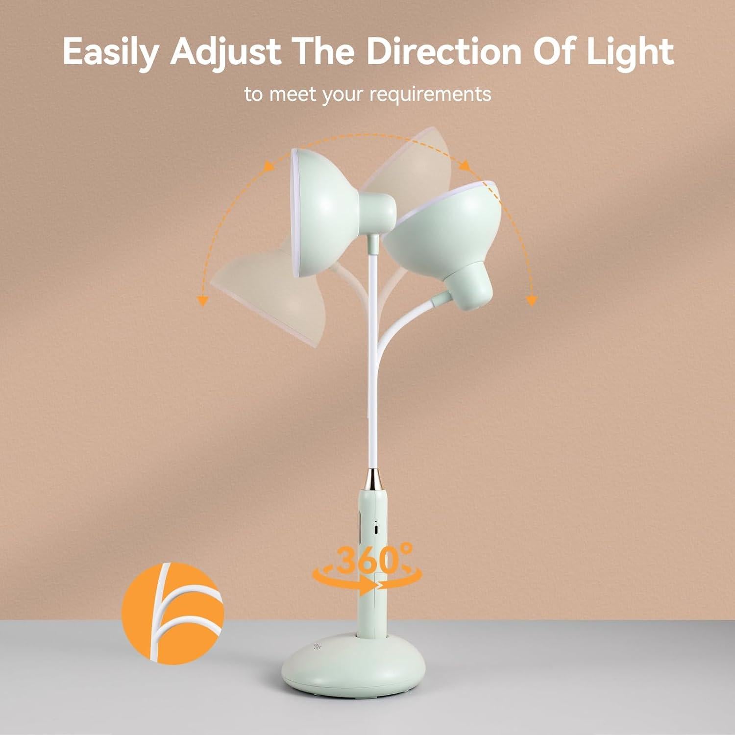 Lámpara de Escritorio Táctil Inalámbrica VAVOFO KM-6781 700LM LED Verde