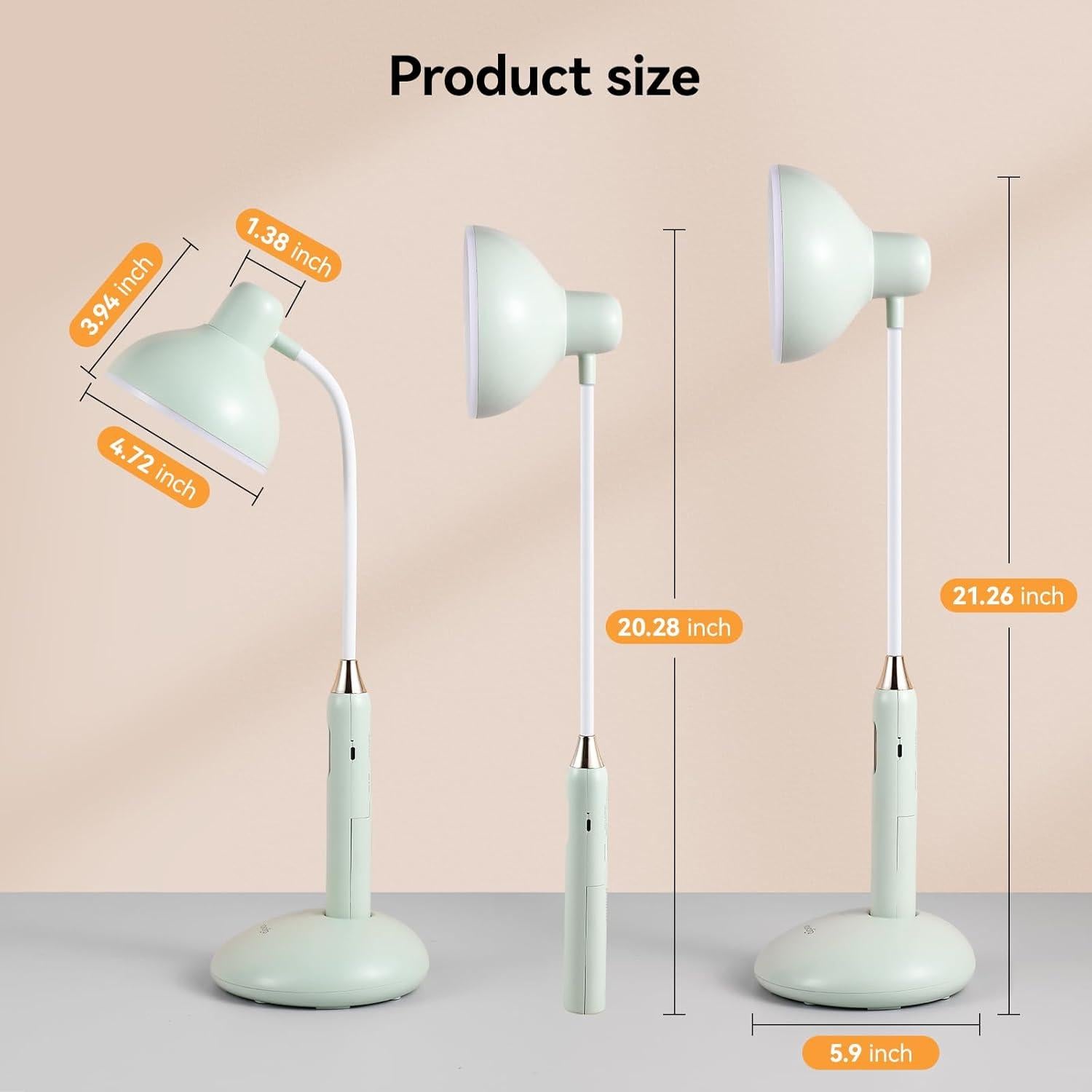 Lámpara de Escritorio Táctil Inalámbrica VAVOFO KM-6781 700LM LED Verde