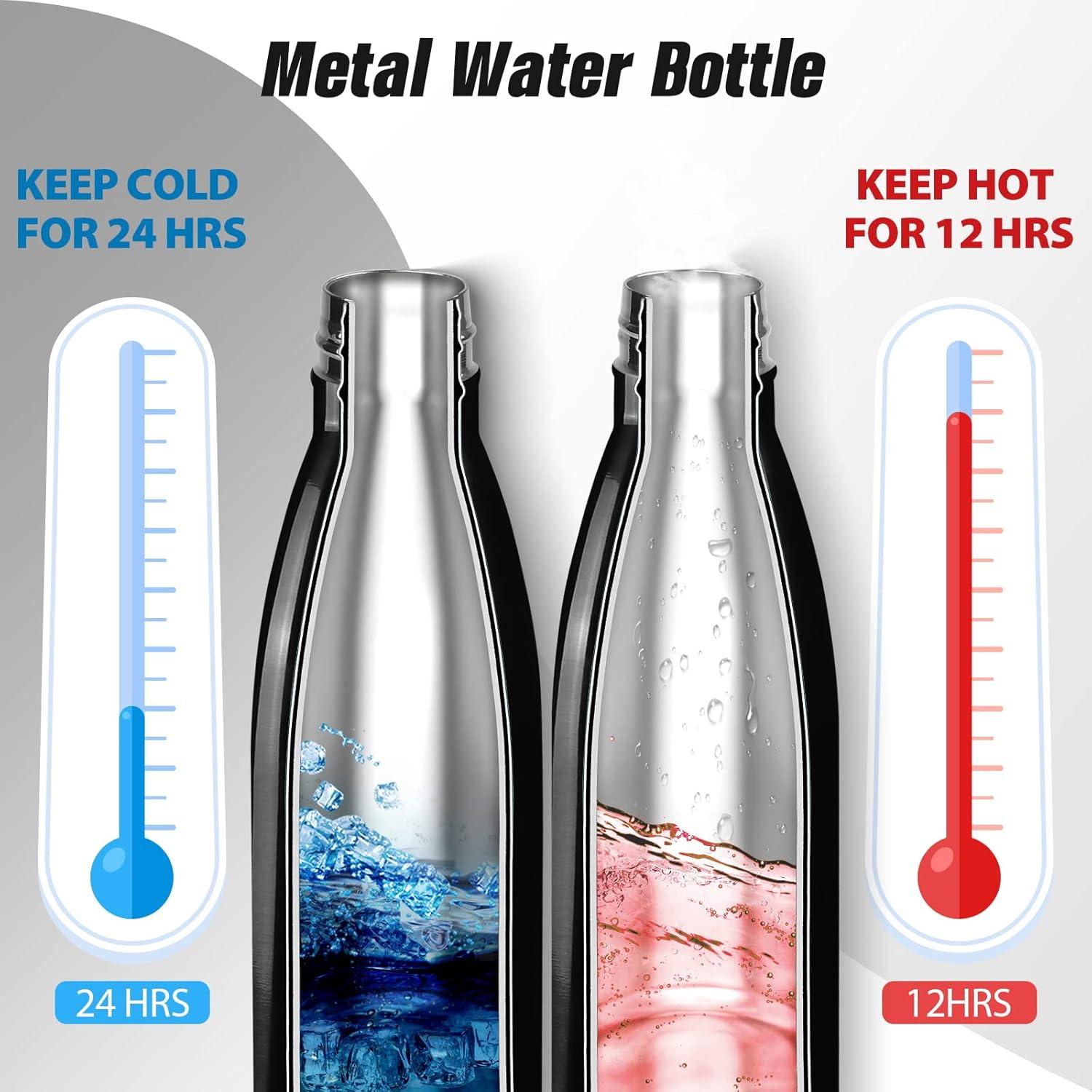 Botella de Agua Aislada Sfee 500 ml Acero Inoxidable Doble Pared