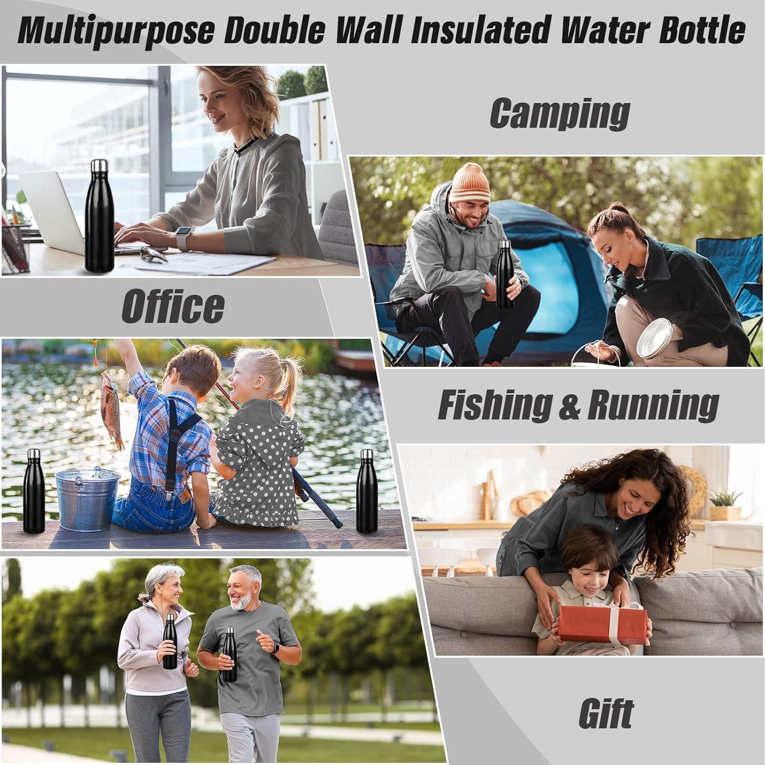 Botella de Agua Aislada Sfee 500 ml Acero Inoxidable Doble Pared