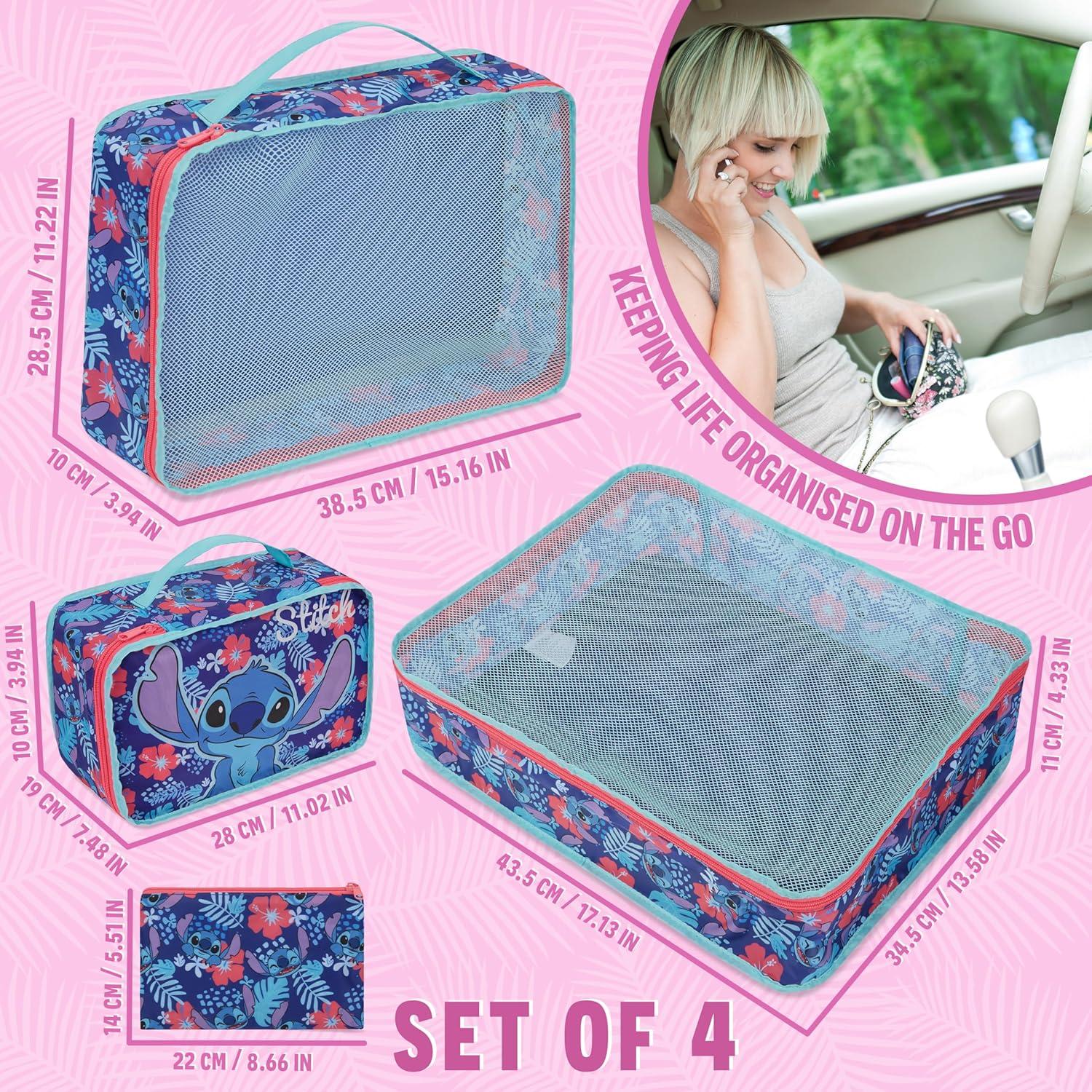 Set de Organizadores de Empaque Disney - 4 Piezas en Puntada Marina