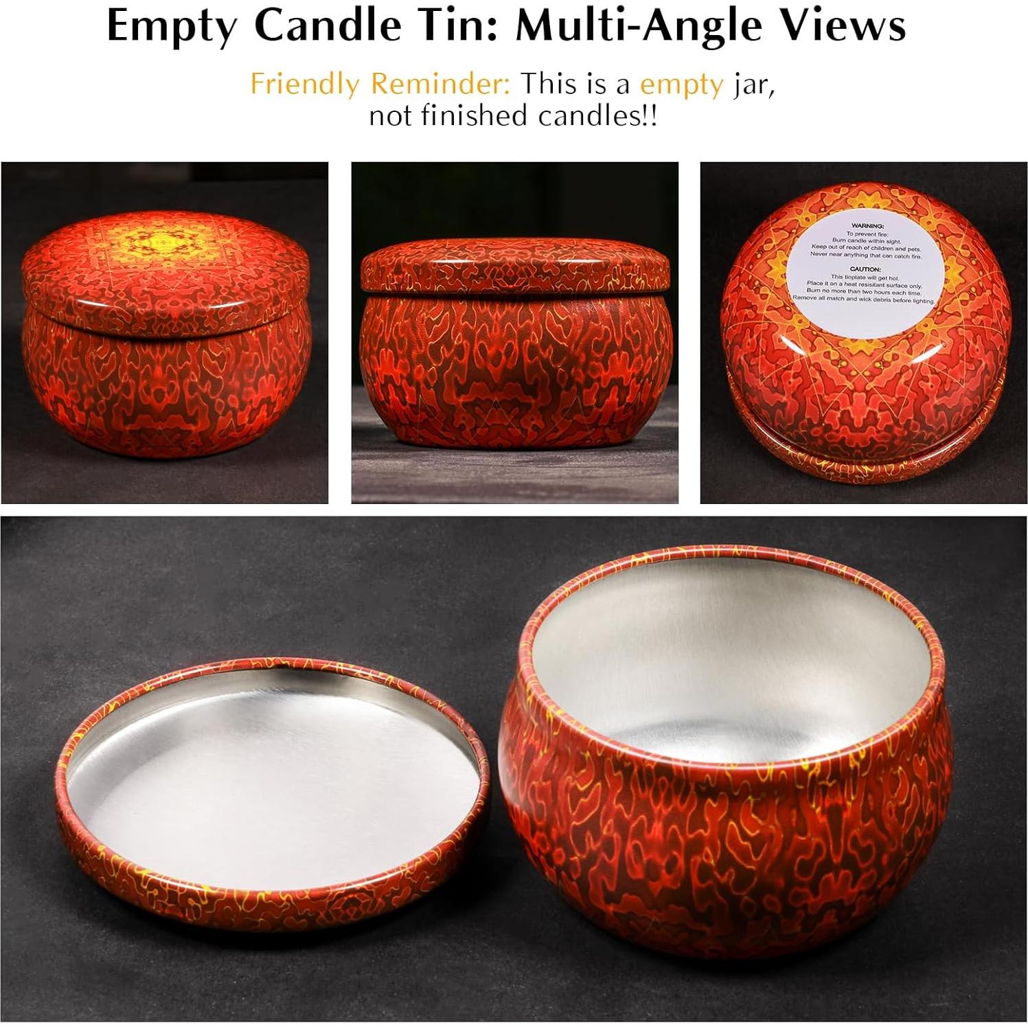 Kit de Fabricación de Velas Domivirgo 24 Latas Vacías 70.87g