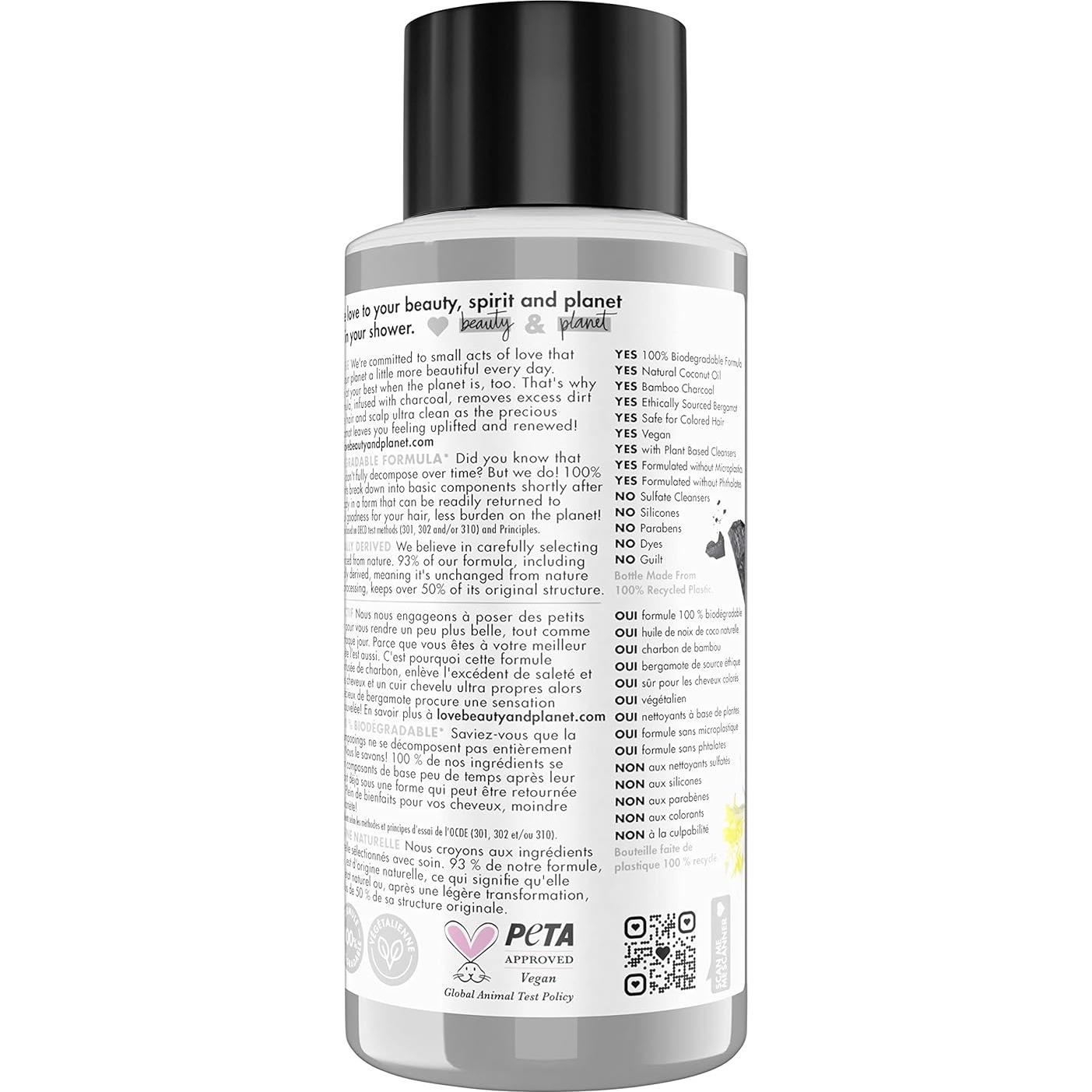 Champú Aclarador Detox Amor Belleza y Planeta 400 ml Vegano