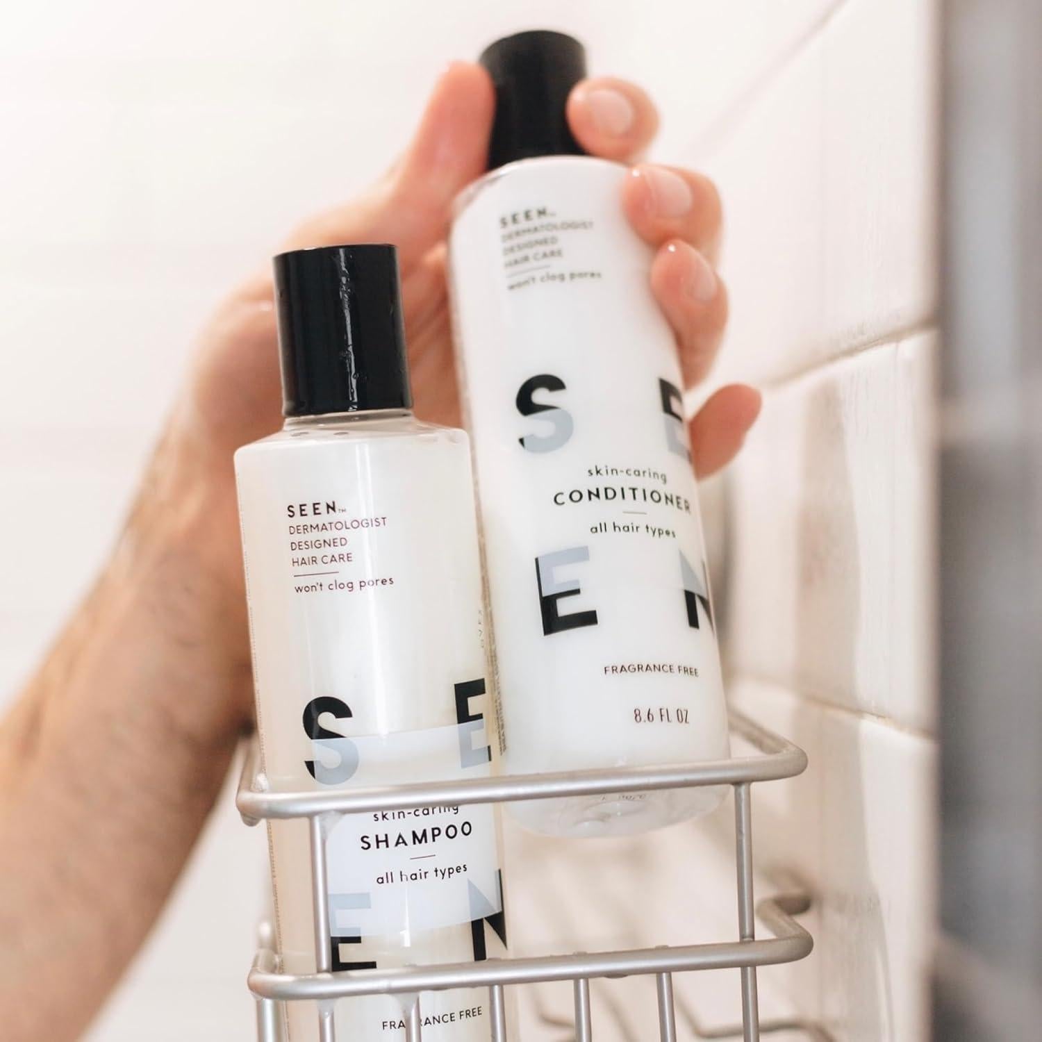 Champú y Acondicionador SEEN Sin Fragancia 450g - Cuidado Piel Sensible