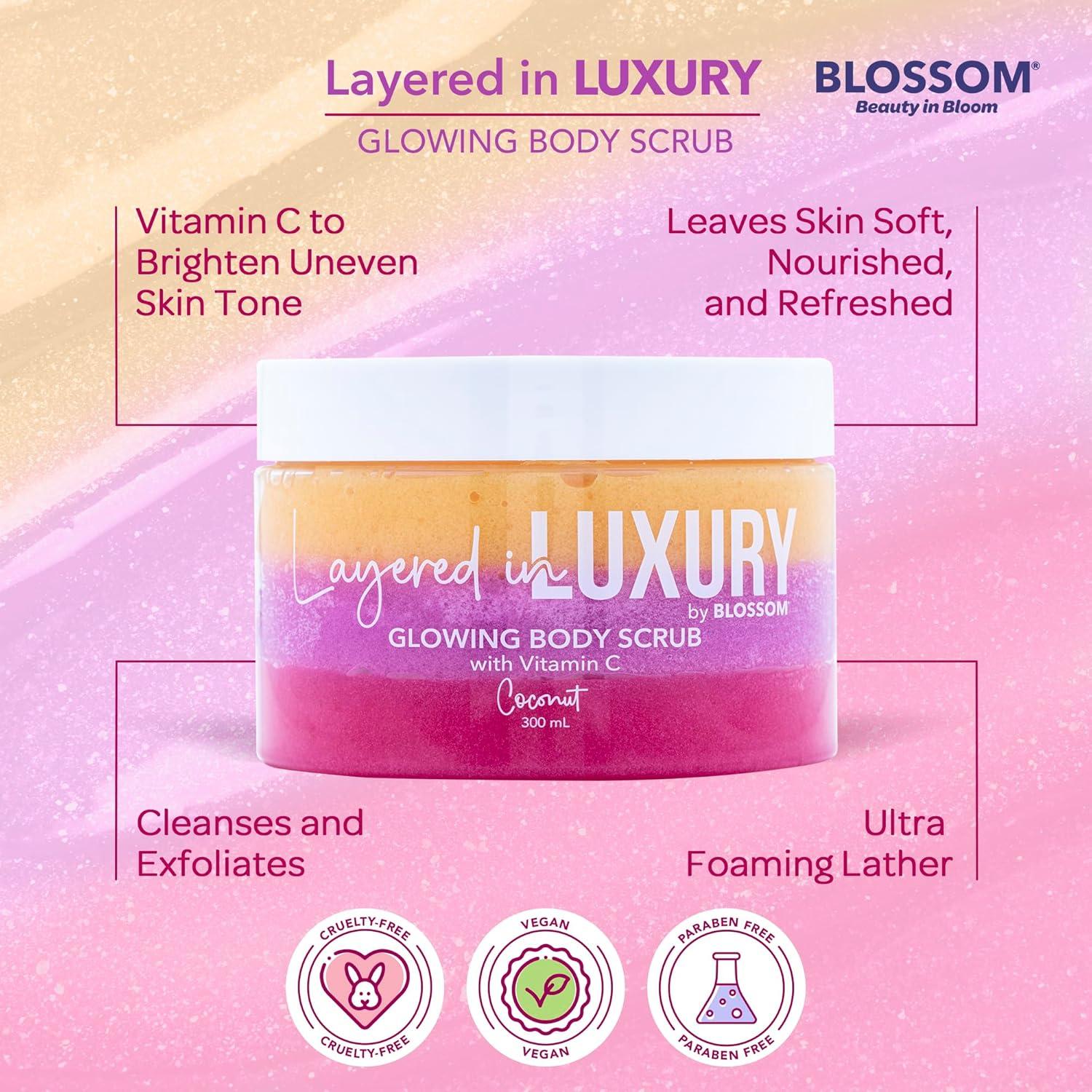 Exfoliante Corporal Espuma Blossom Coco 300ml - Lujo y Vitamina C