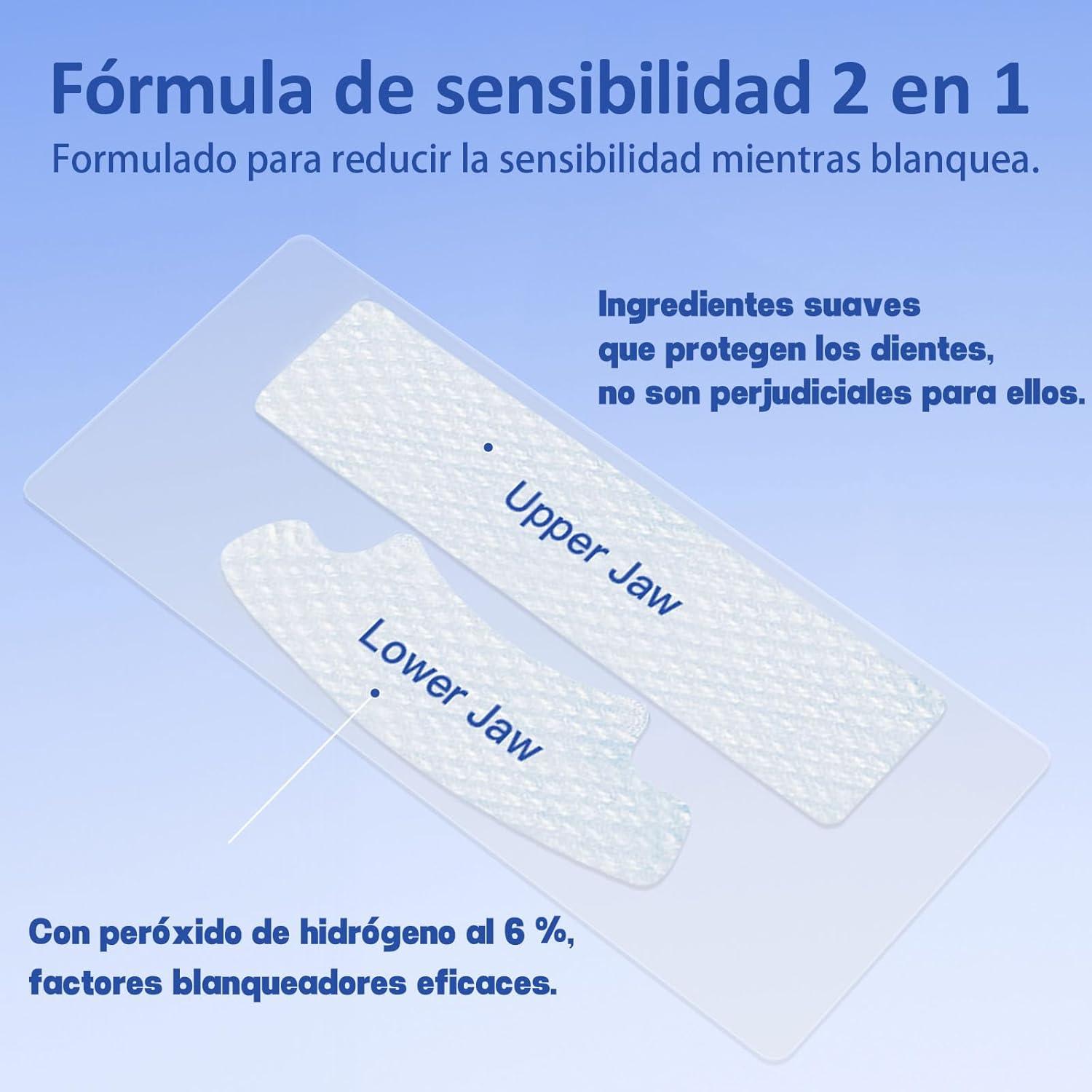 Tiras Blanqueadoras 5D AURANY para Dientes Sensibles 14 Pares