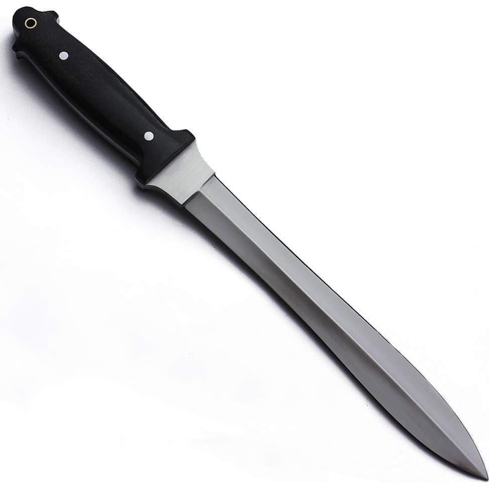 Cuchillo Táctico GCS231 de Supervivencia con Funda de Cuero