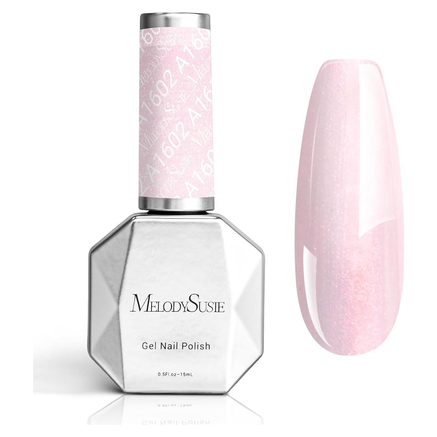 Esmalte de Uñas Gel MelodySusie Rosa Bebé 15ml Efecto Swirl