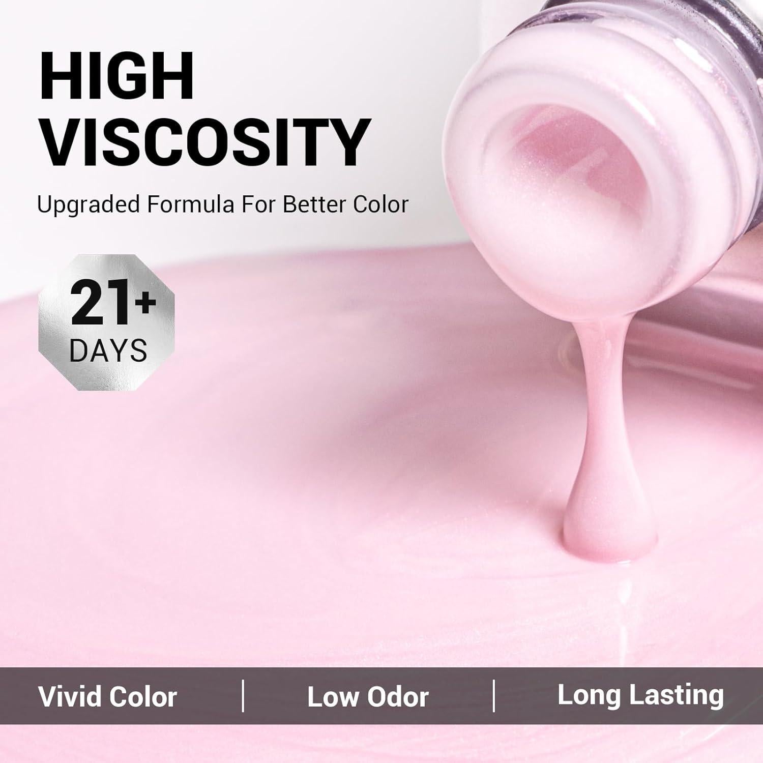 Esmalte de Uñas Gel MelodySusie Rosa Bebé 15ml Efecto Swirl