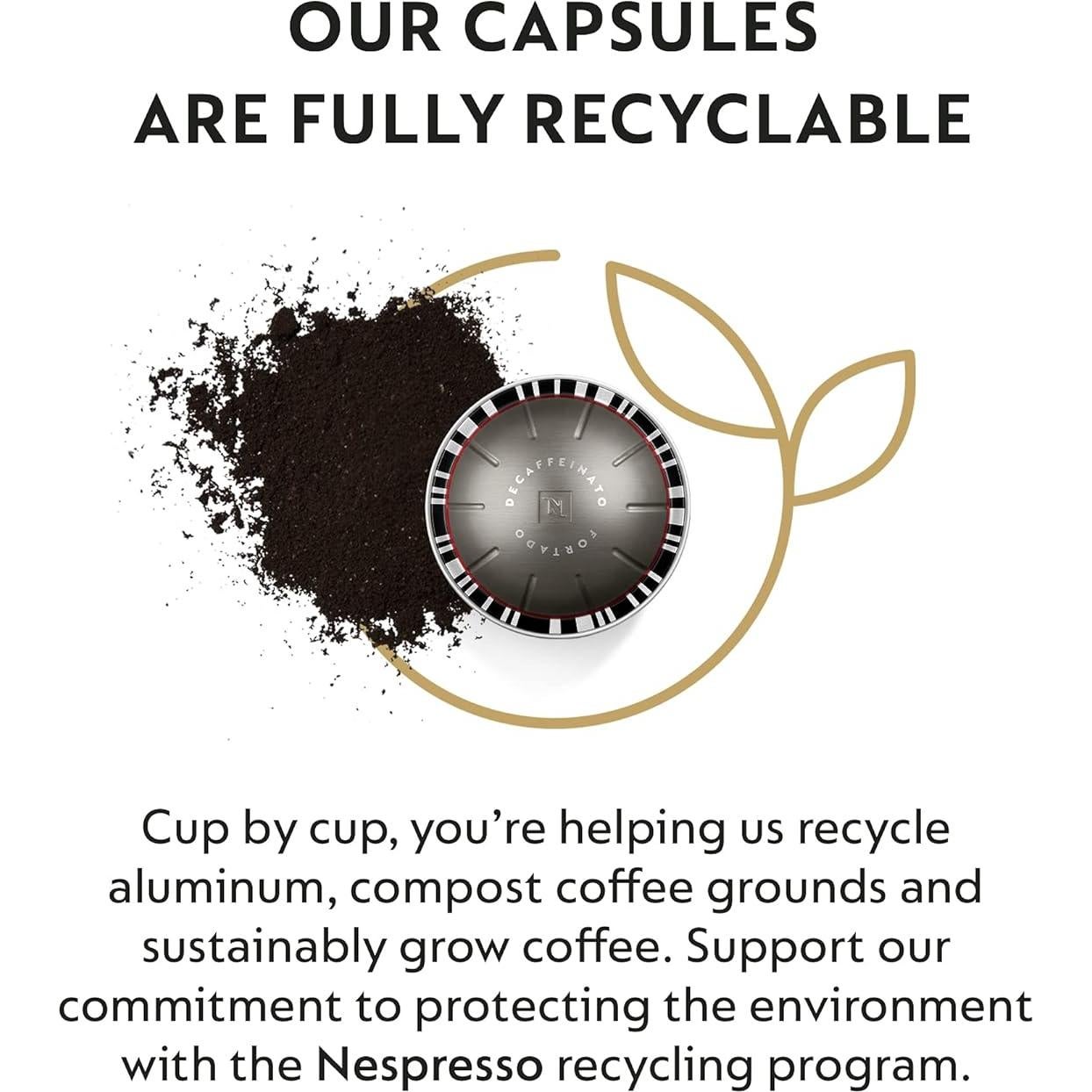 Cápsulas Nespresso Vertuo Altissio Decaffeinato 50 Unidades