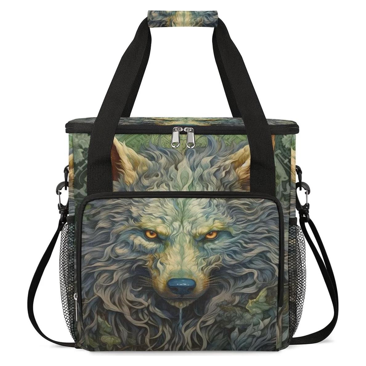 Bolsa de viaje vintage Wolf para cafetera Keurig K-Mini