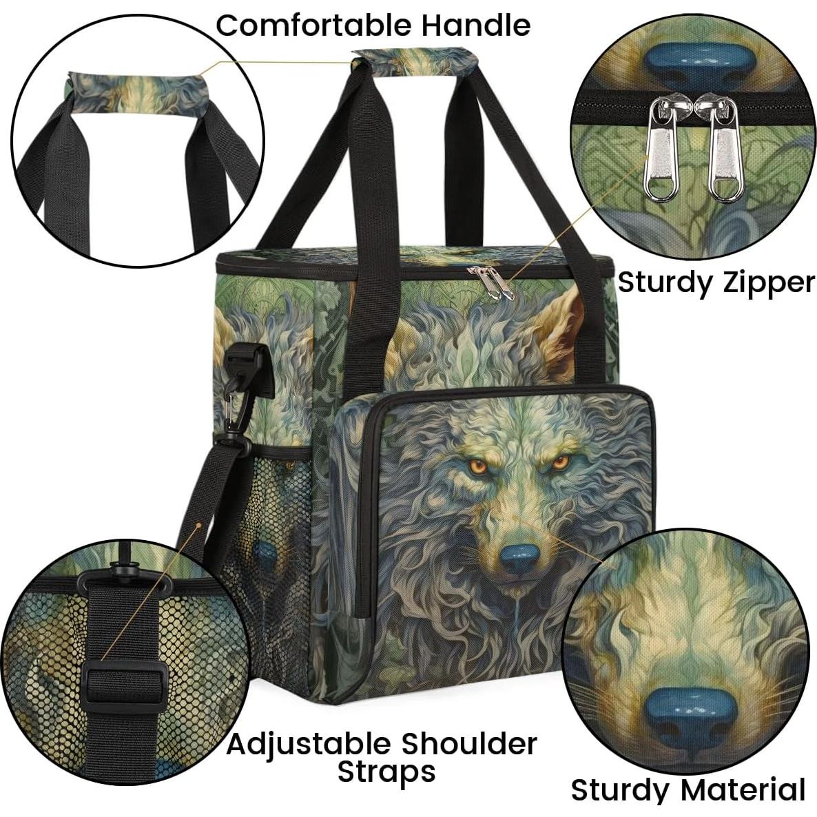 Bolsa de viaje vintage Wolf para cafetera Keurig K-Mini