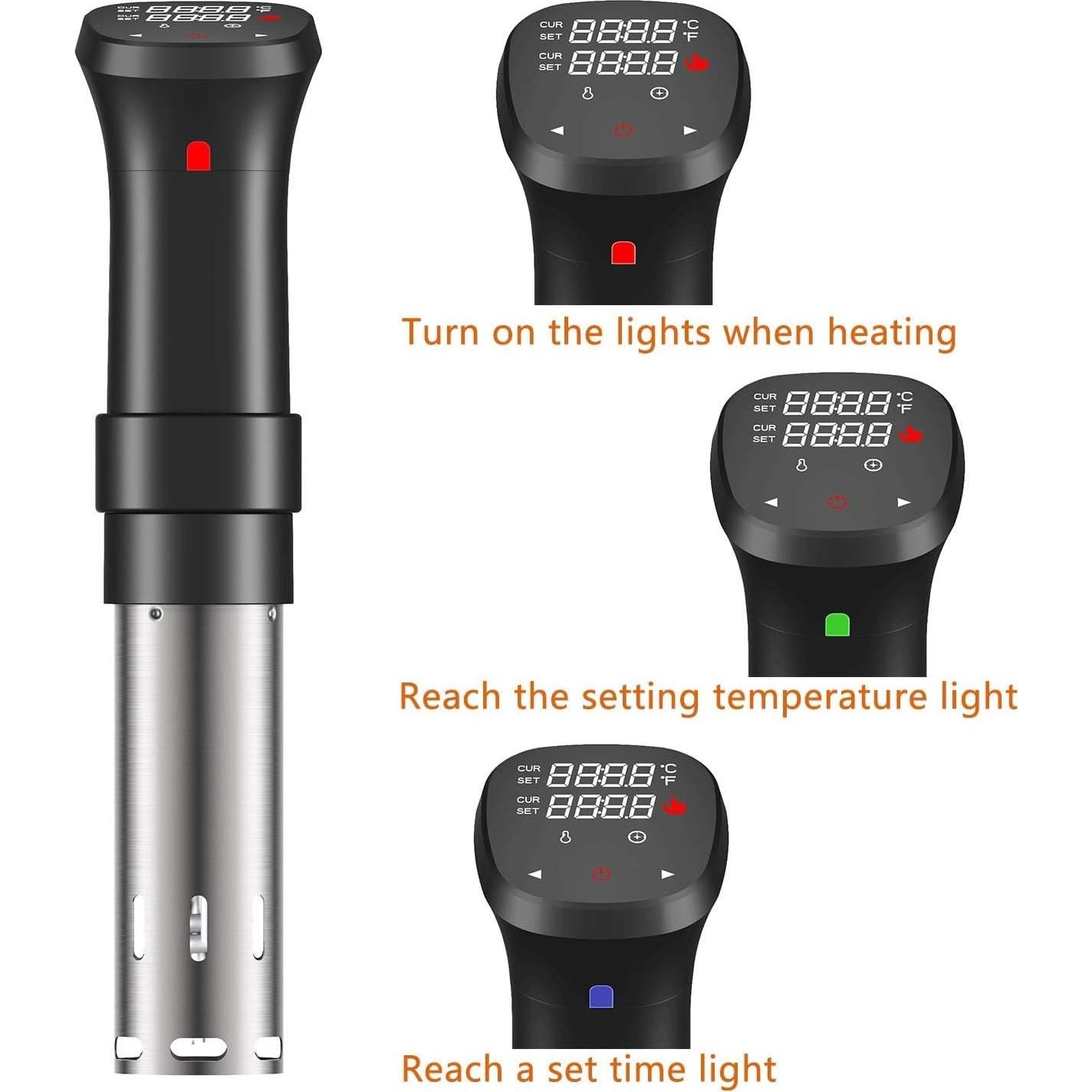 Fityou Sous Vide Cooker 1100W Acero Inoxidable Preciso