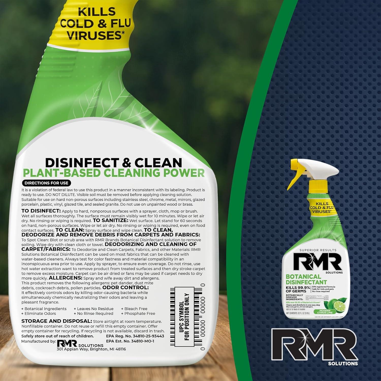 Desinfectante Botánico RMR Brands 946ml - Elimina 99.9% Virus