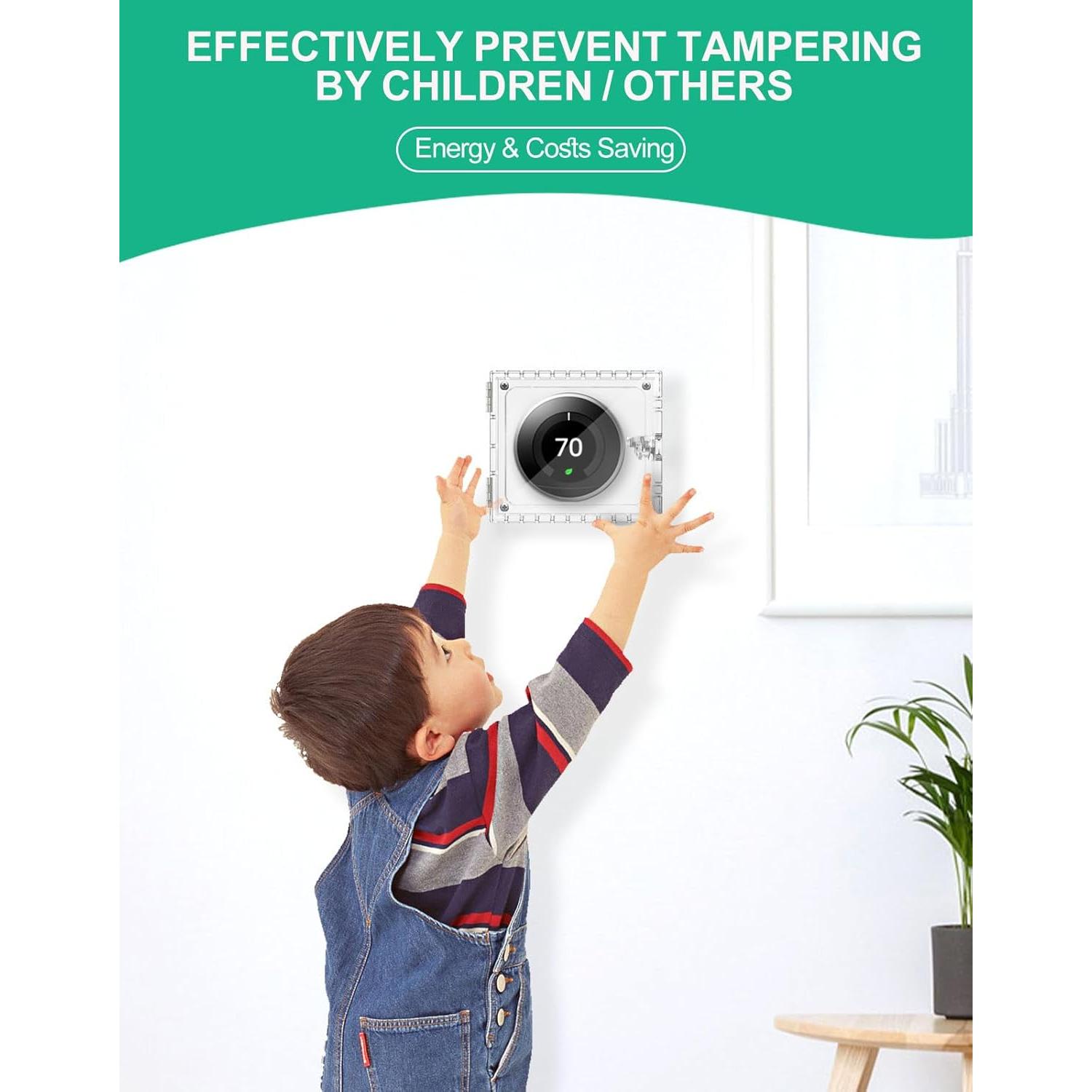 Caja de bloqueo para termostato cuadrada 5x5 - 2 piezas