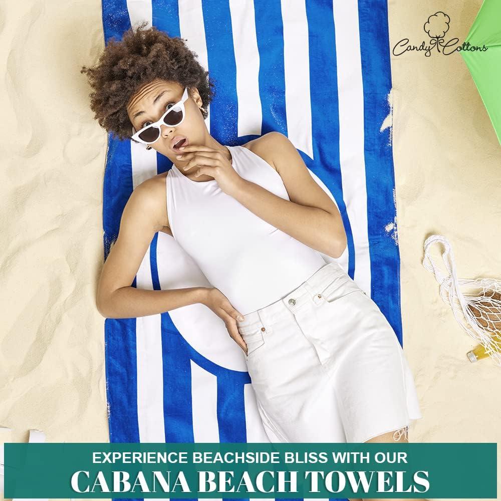 Toallas de Playa Candy Cottons 100% Algodón 152x76 cm Pack 4