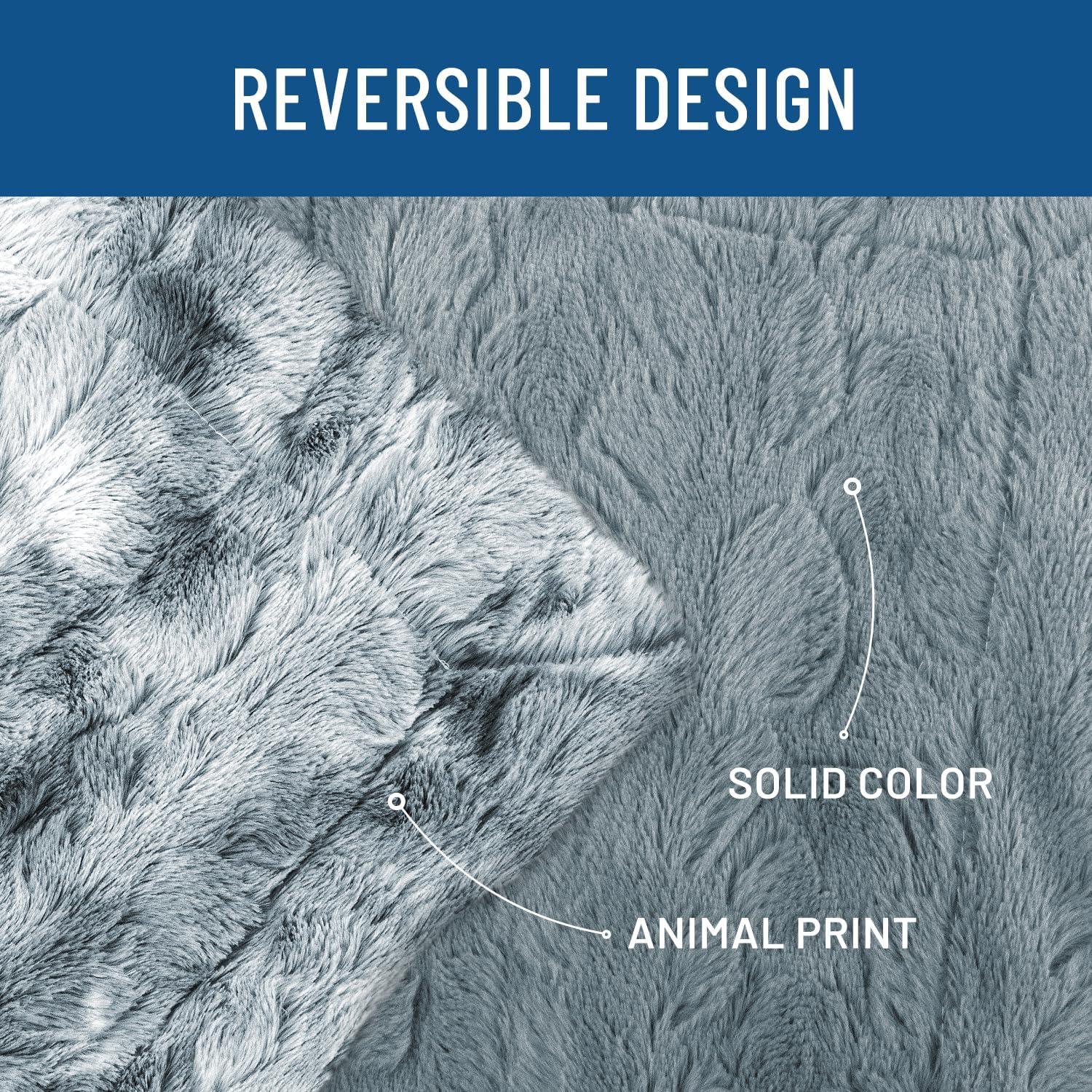 Manta de piel sintética azul ártico Everlasting Comfort 127x165cm