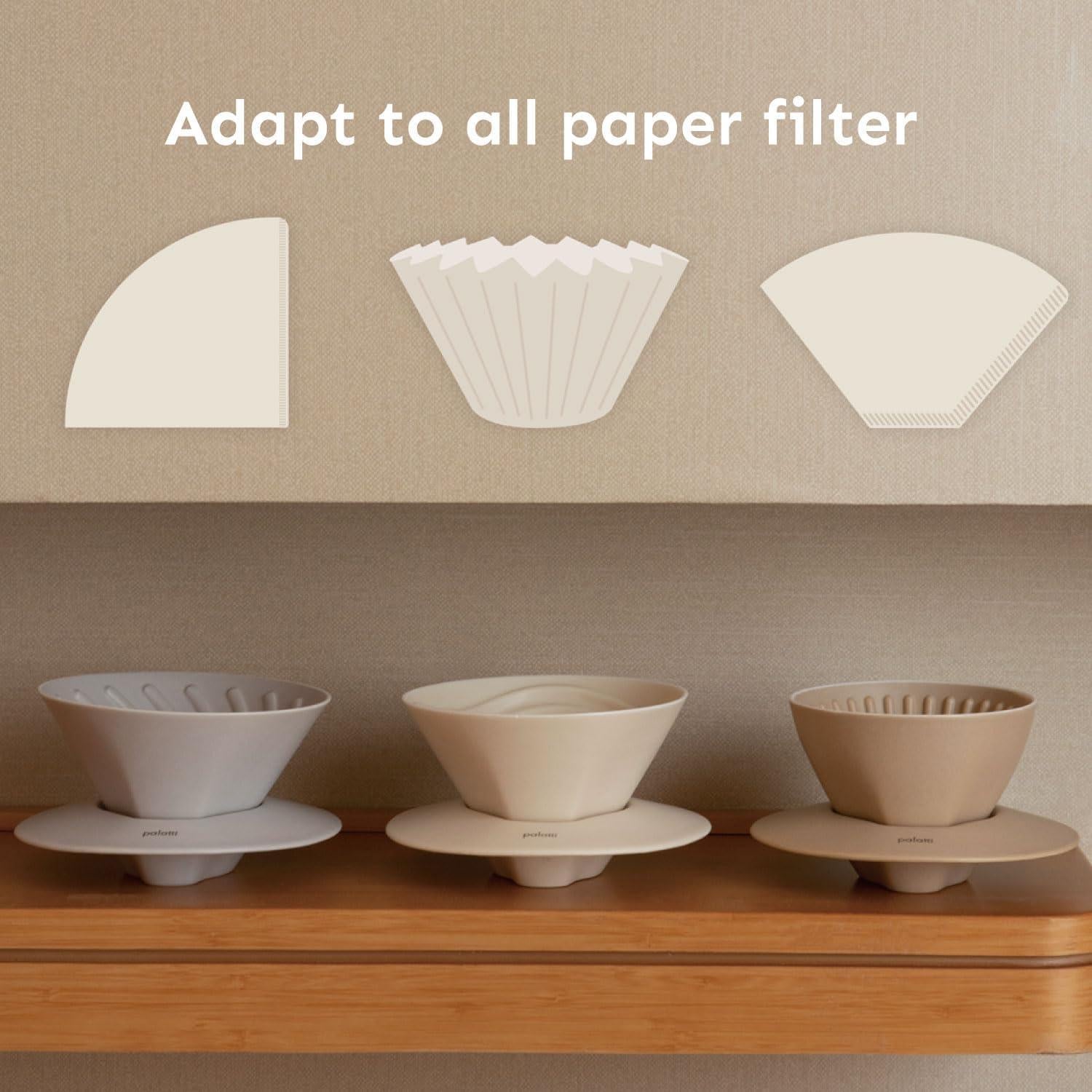 Set de 3 Gotero de Café Palatti Universal - Porcelana Modular