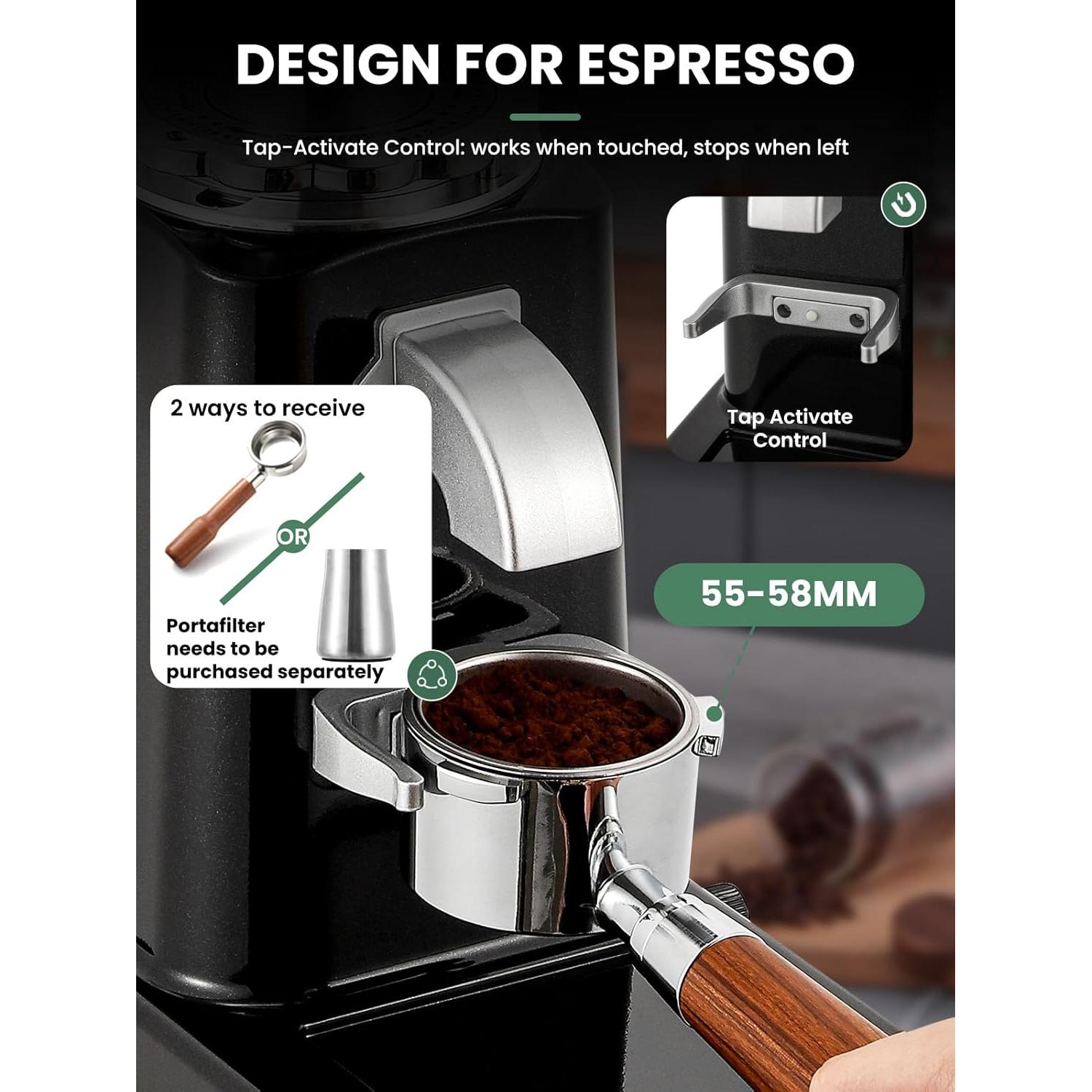 Molino de Café Huanyu Burr Acero Inoxidable 1kg 19 Configuraciones