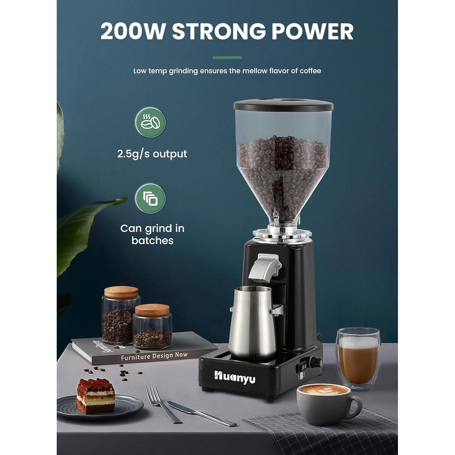 Molino de Café Huanyu Burr Acero Inoxidable 1kg 19 Configuraciones