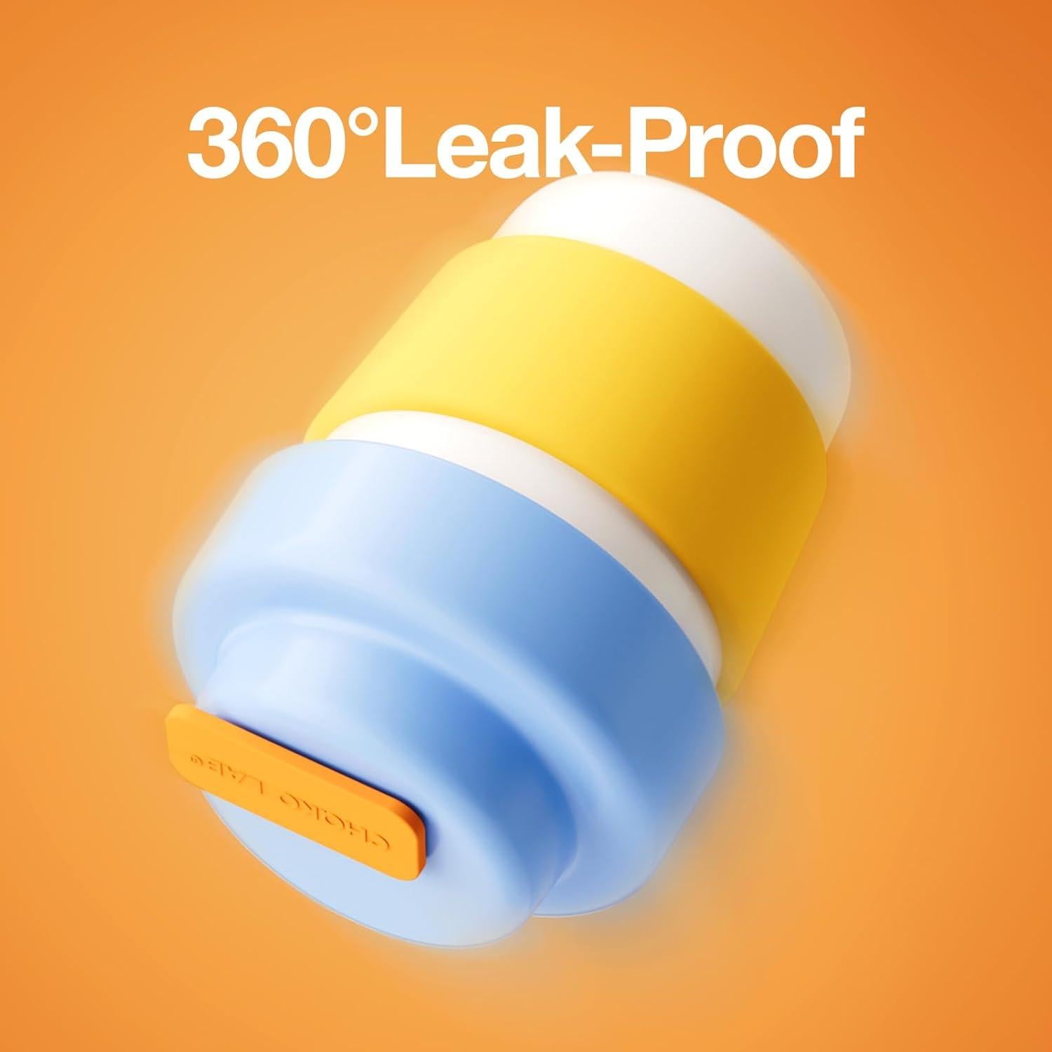 Insulated Travel Coffee Mug, Double vacuum wall,Easy to Grip,BPA free,Blue lid,14 OZ