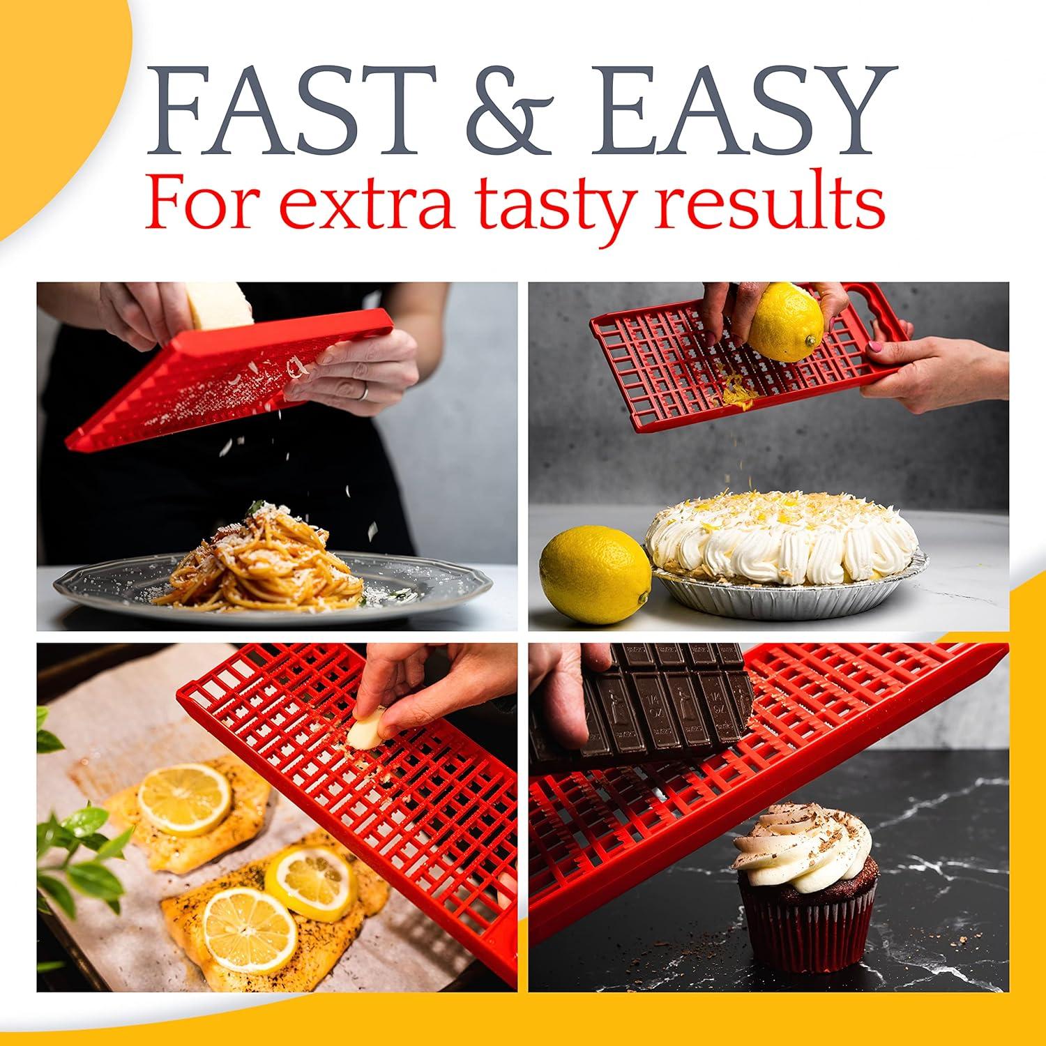 Rallador de Cocina Mejor Utensilio de Cocina Rojo 2 en 1