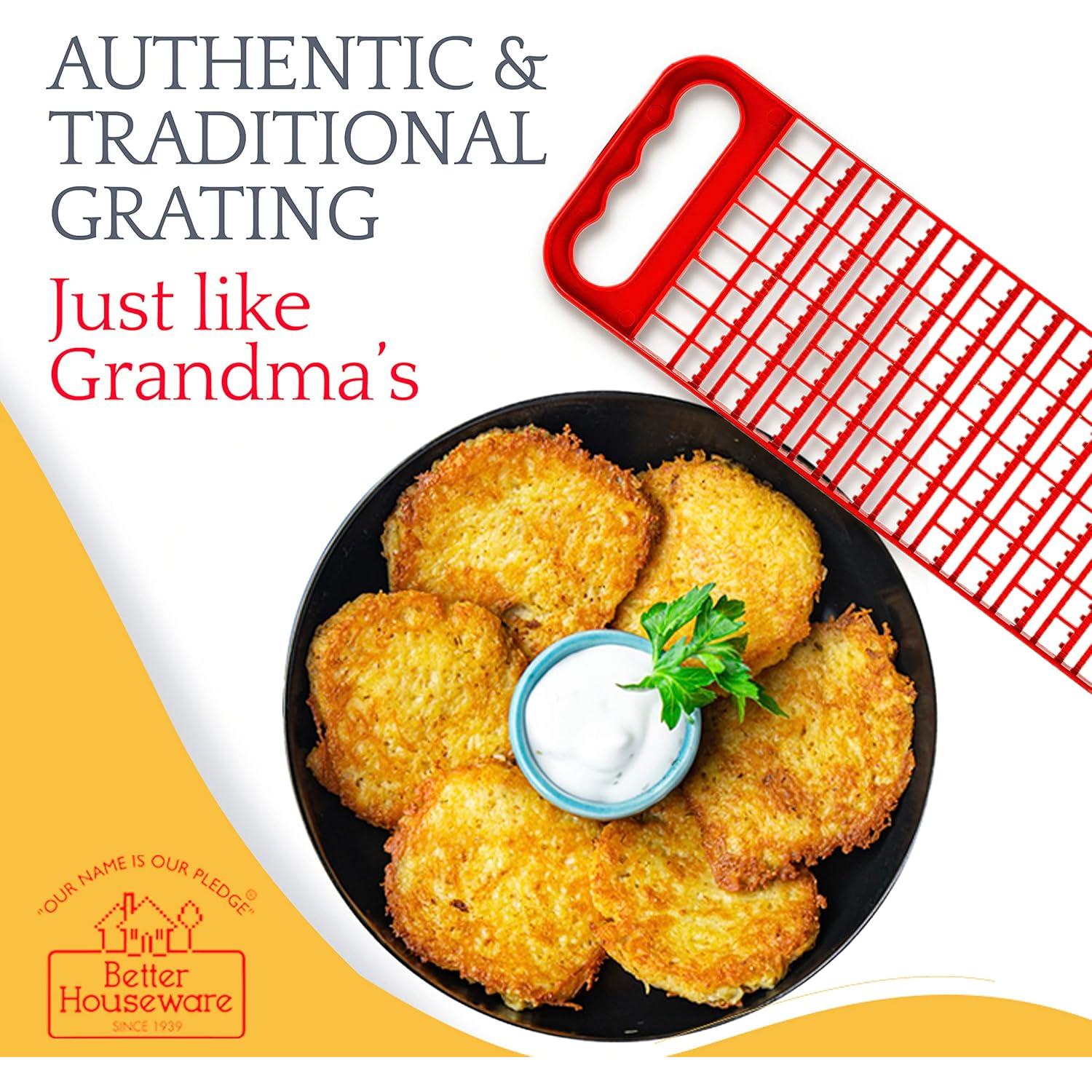 Rallador de Cocina Mejor Utensilio de Cocina Rojo 2 en 1