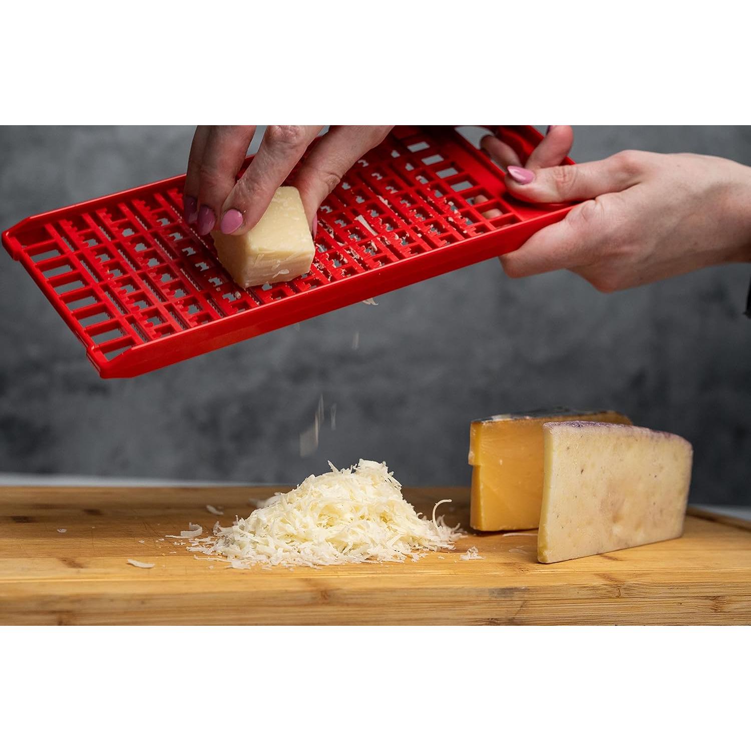 Rallador de Cocina Mejor Utensilio de Cocina Rojo 2 en 1