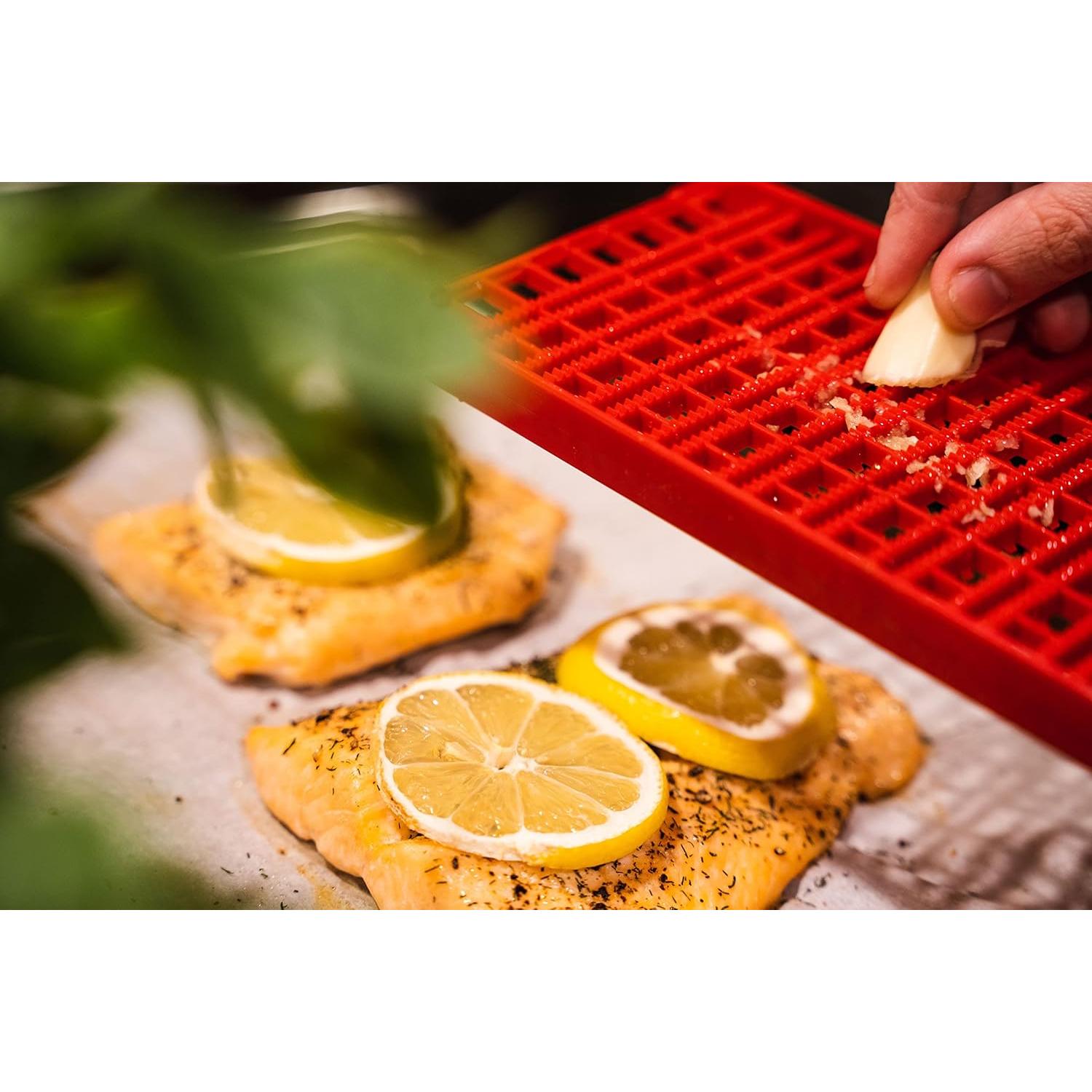 Rallador de Cocina Mejor Utensilio de Cocina Rojo 2 en 1