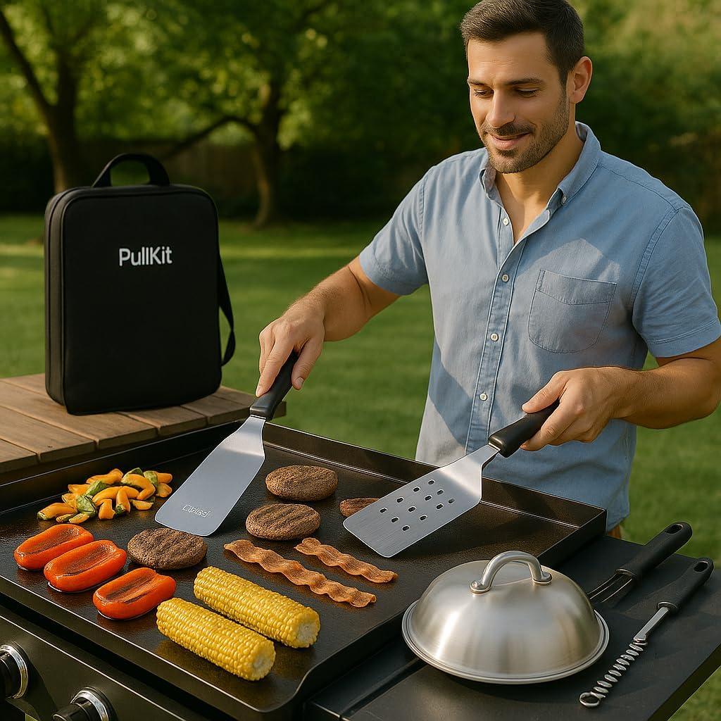 Kit de Accesorios para Plancha Blackstone - 27 Piezas de Acero Inoxidable