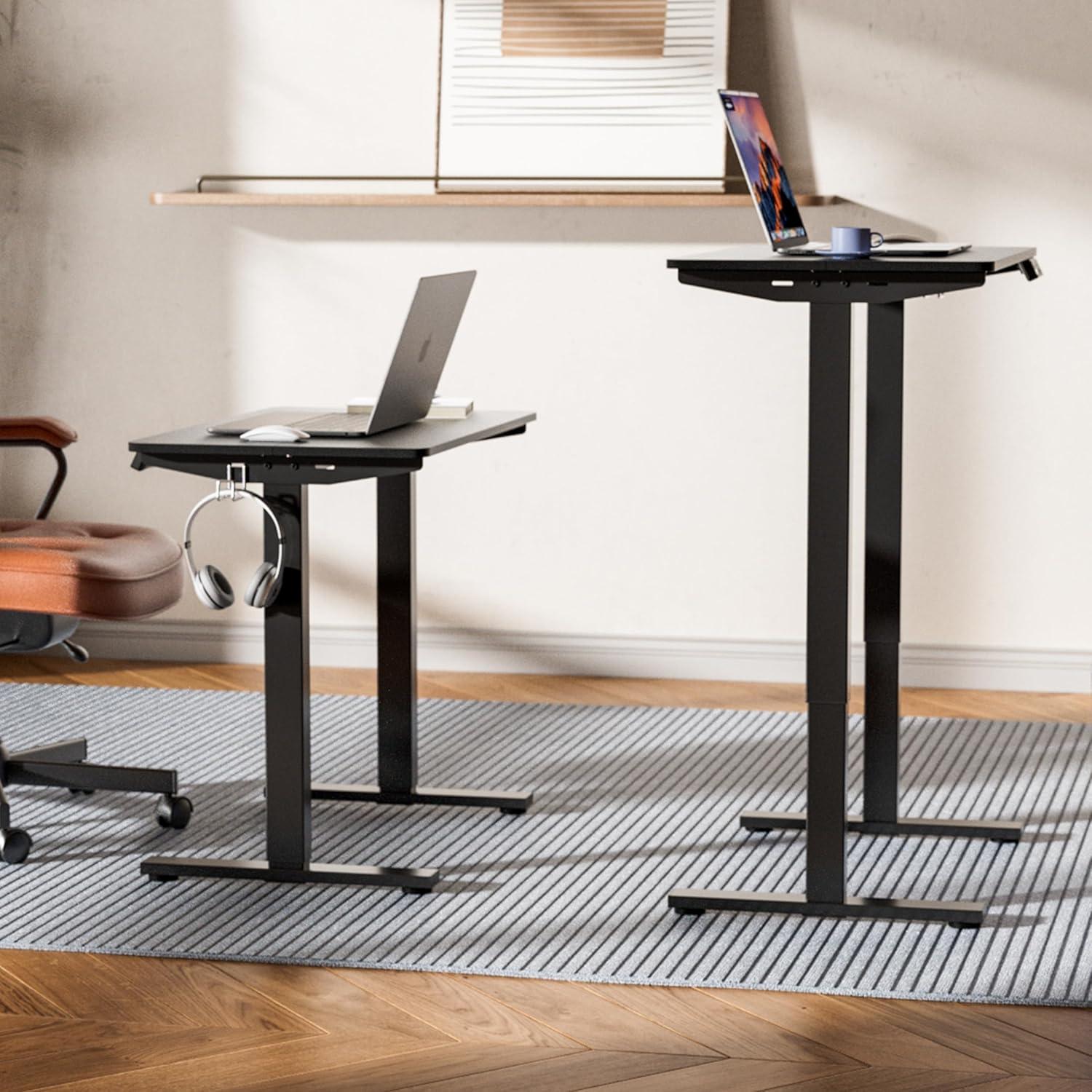 Escritorio de pie eléctrico ajustable LongKe SD-E1BB-32 81x50 cm