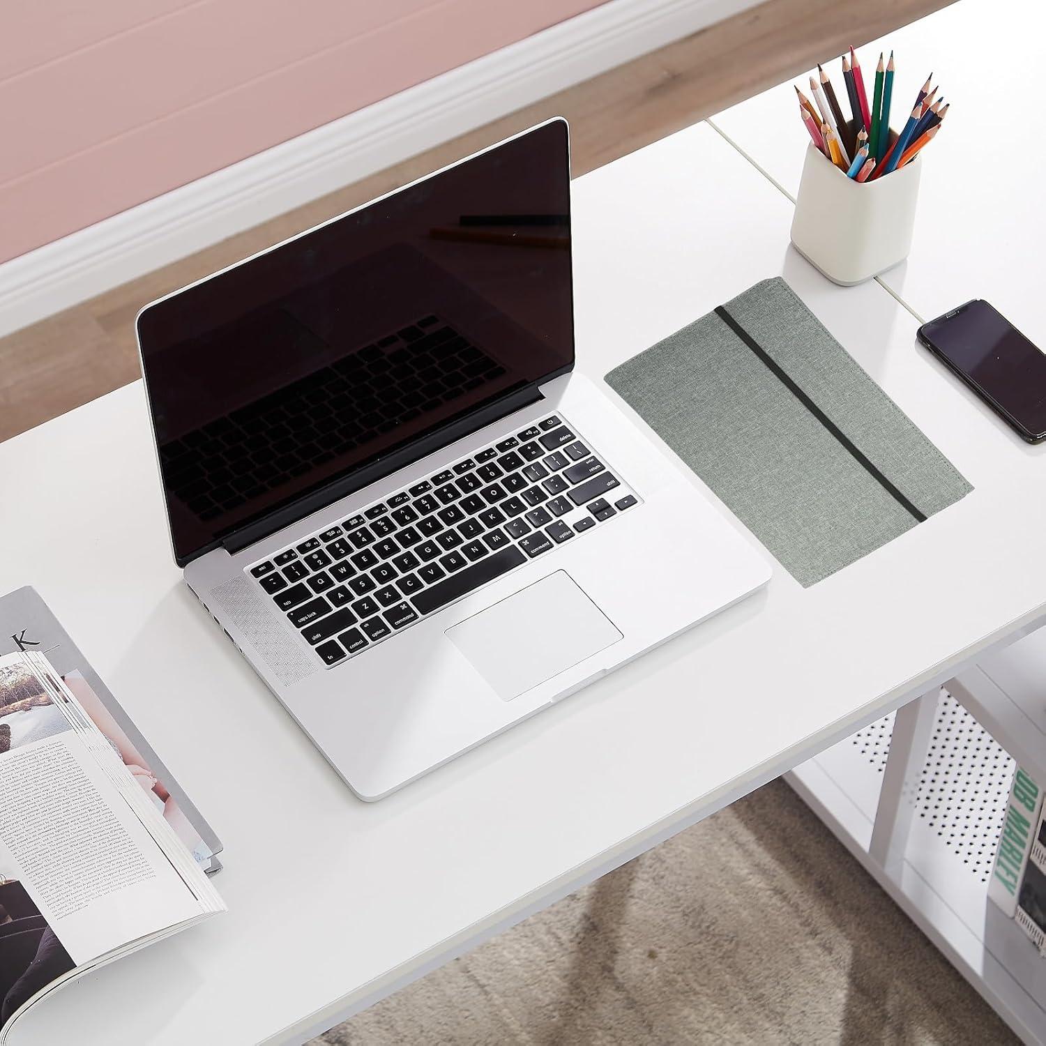 Funda Folio SivaLife A4 Gris con Organizador y Bucle para Bolígrafo