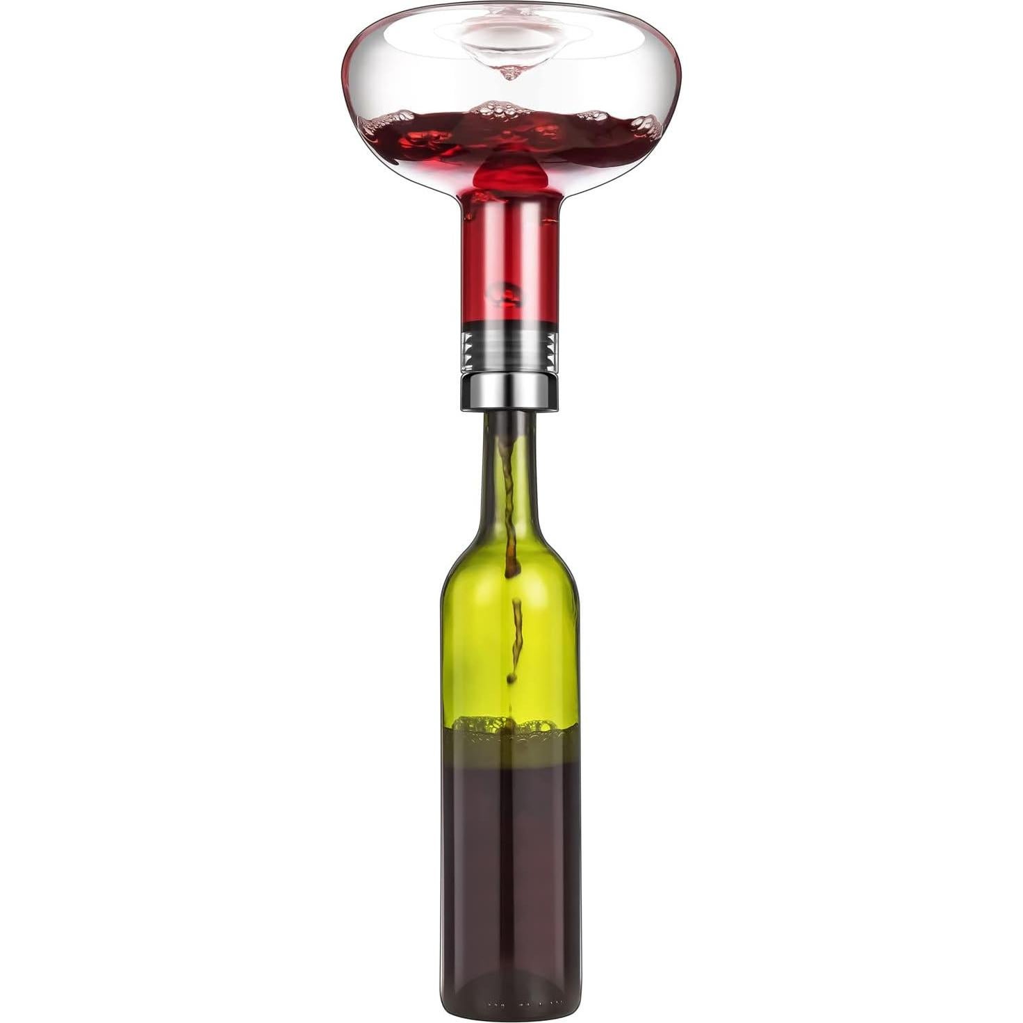 Decantador de vino SJZQ 1.5L cristal soplado a mano con tapa