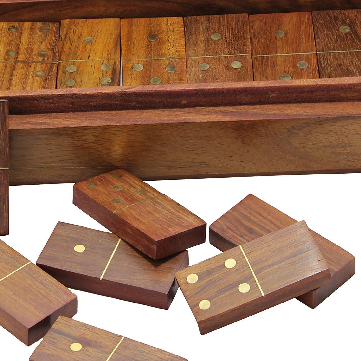 Juego de Dominó Clásico TOSQP27 - Set de 28 Piezas de Madera