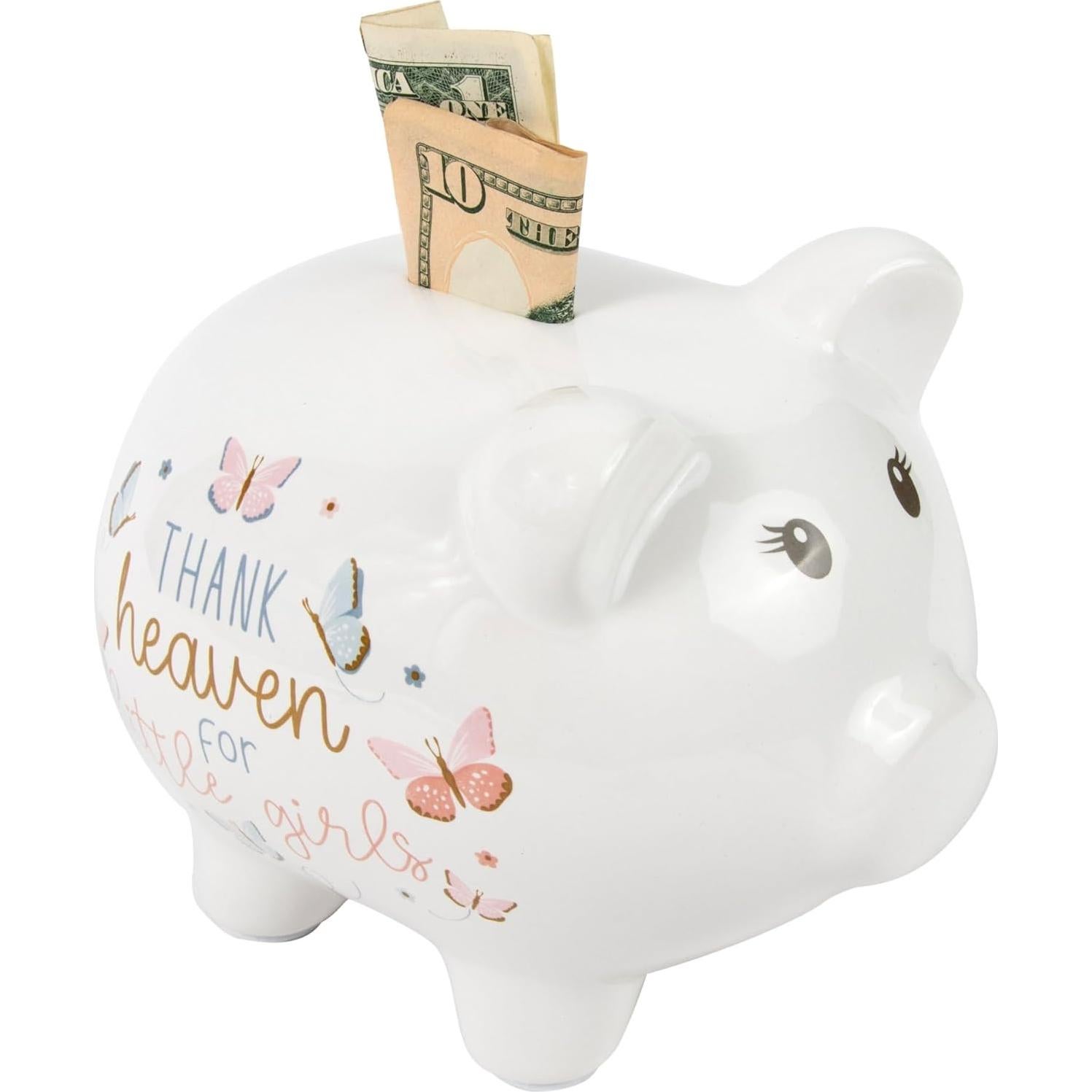 Alcancía Cerámica Esenciales para Bebés Mariposas 20cm