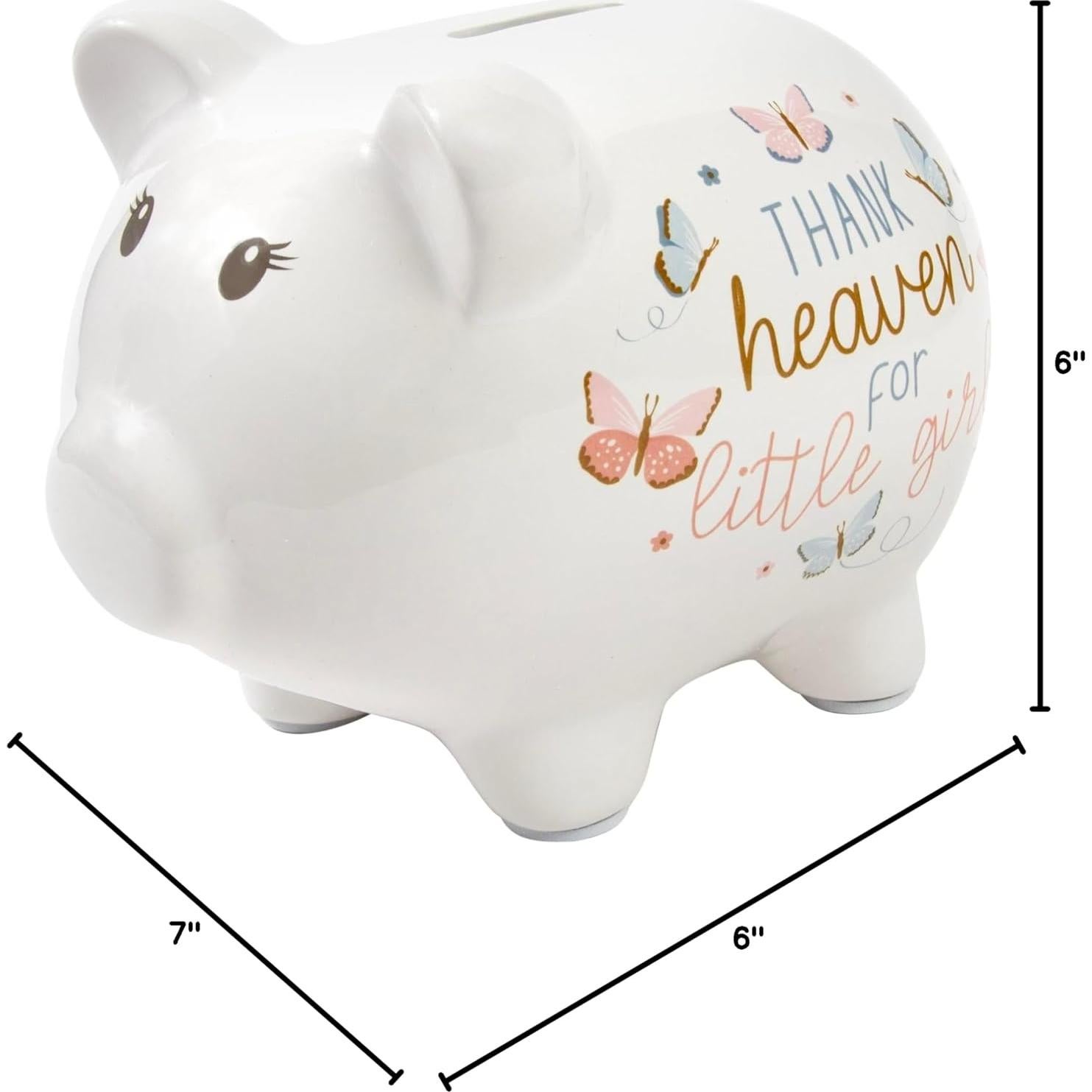 Alcancía Cerámica Esenciales para Bebés Mariposas 20cm