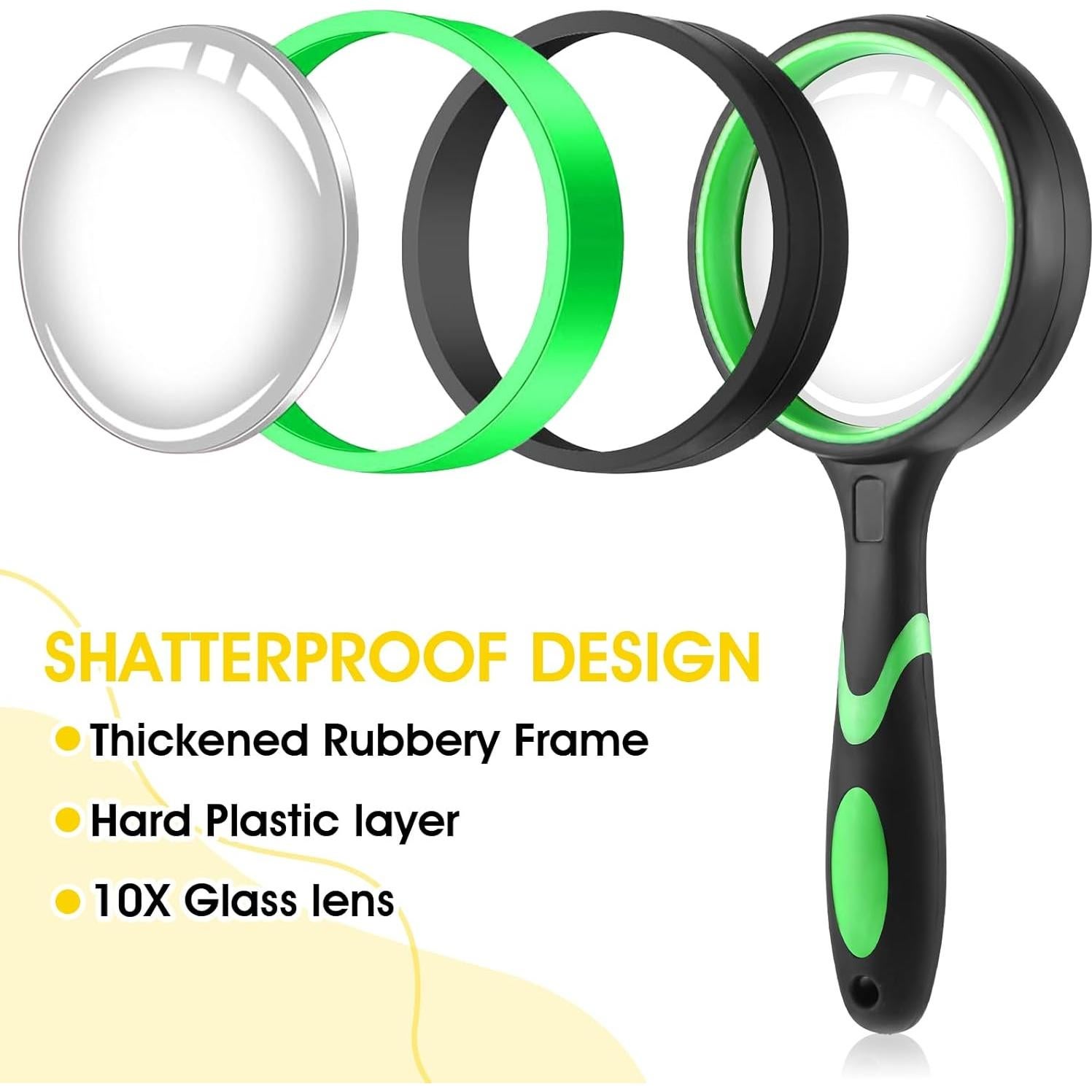 Lupa de Lectura Dimeho 10X 12 Pcs Antideslizante 50 mm