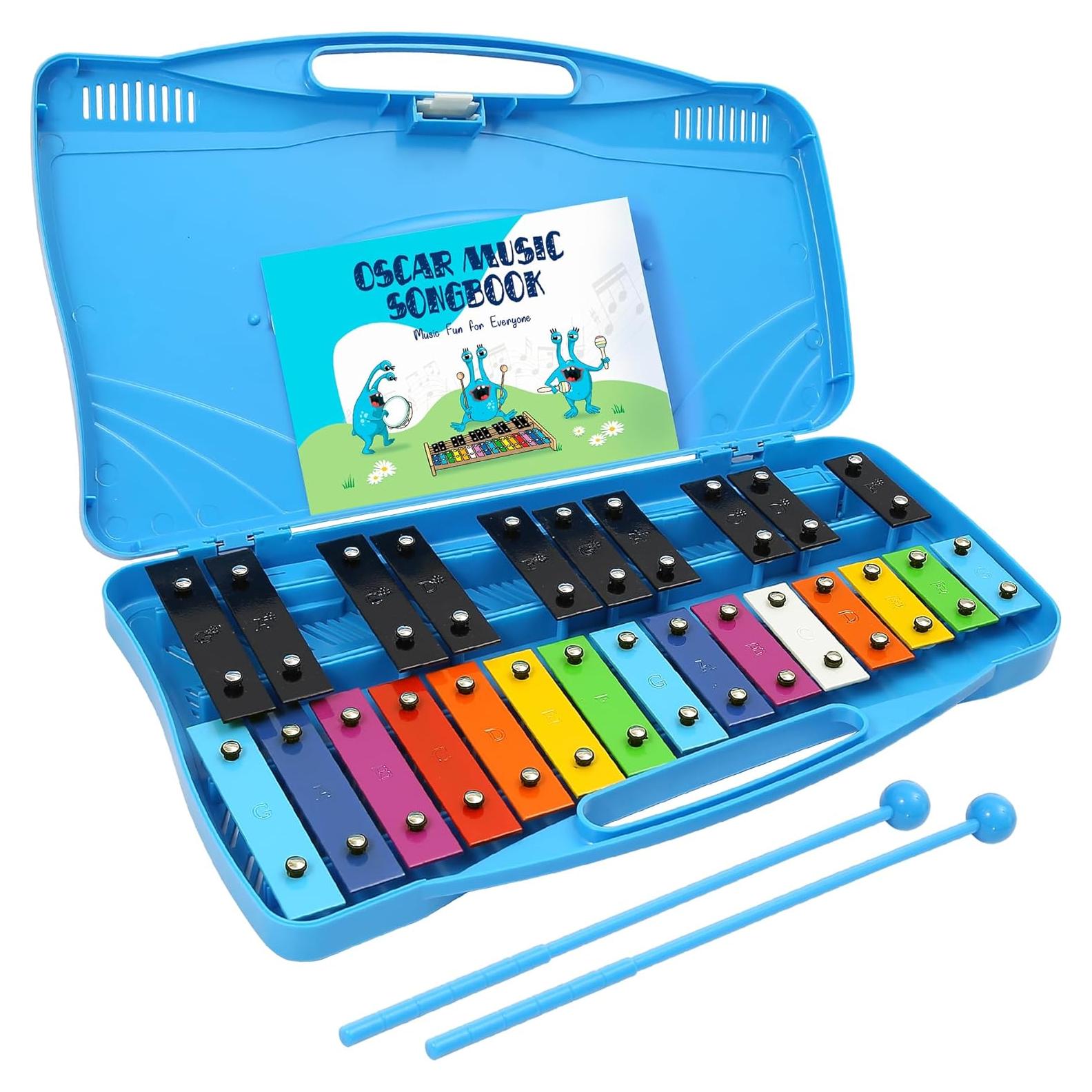 Xilófono Glockenspiel MiniArtis 25 Notas Metal Colorido