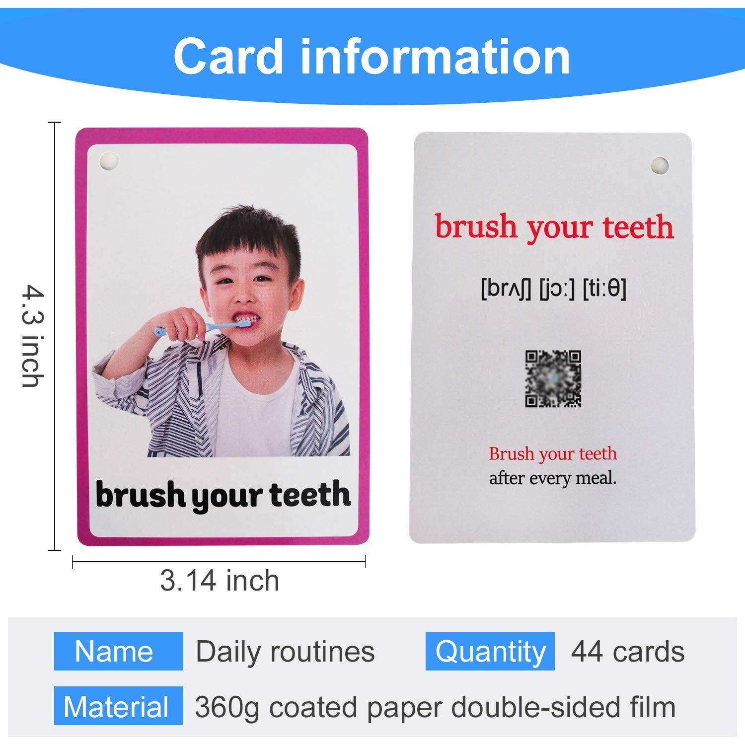 Tarjetas Flash Educativas Rutinas Diarias Richardy 45 Piezas