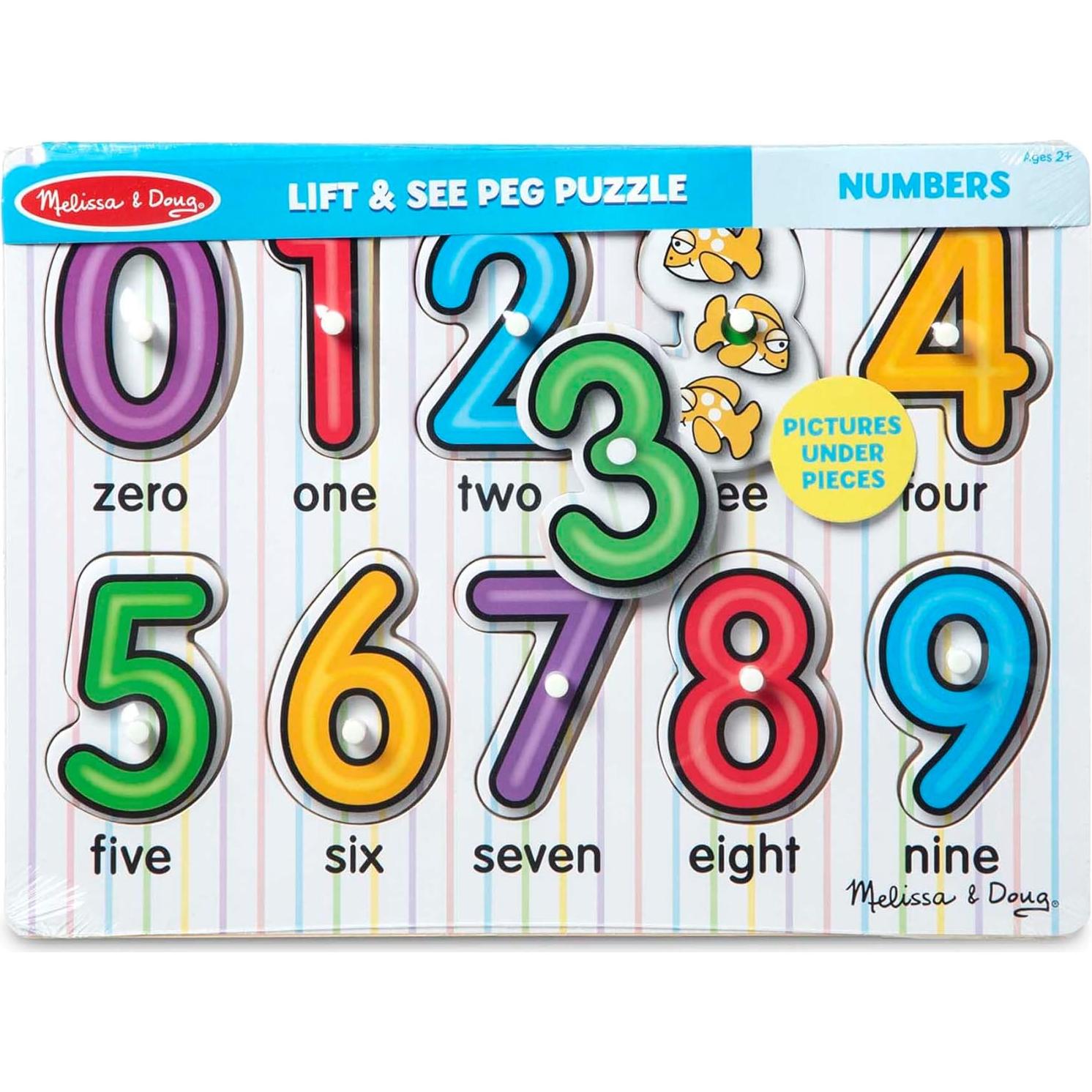 Rompecabezas de Madera Melissa & Doug Números 10 Piezas