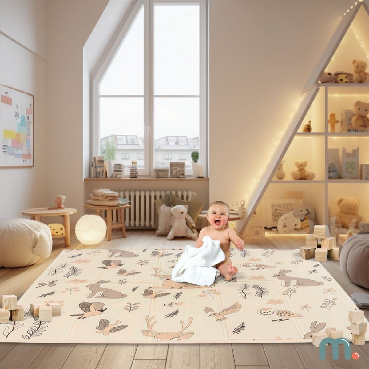 Alfombra de Juego Plegable Mamabrum 180x120cm Doble Cara