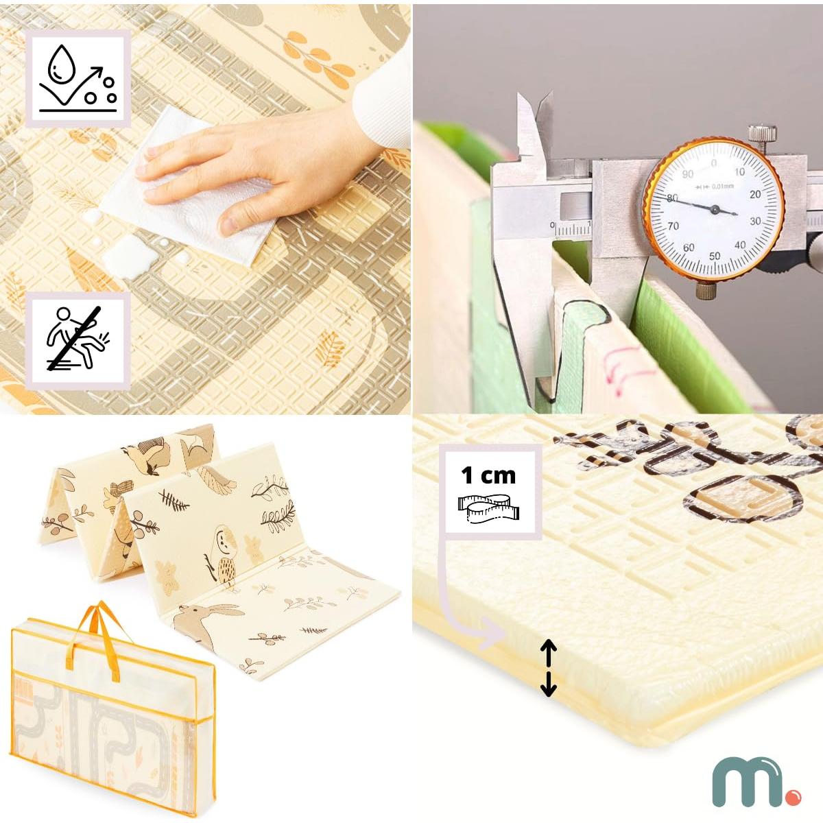 Alfombra de Juego Plegable Mamabrum 180x120cm Doble Cara