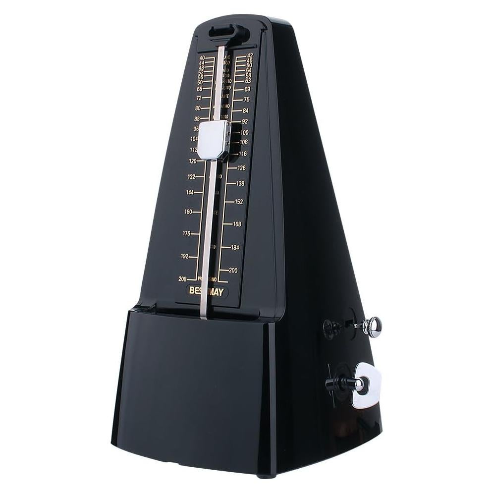 Metrónomo Mecánico BESTMAY 330 Negro con Click y Campana
