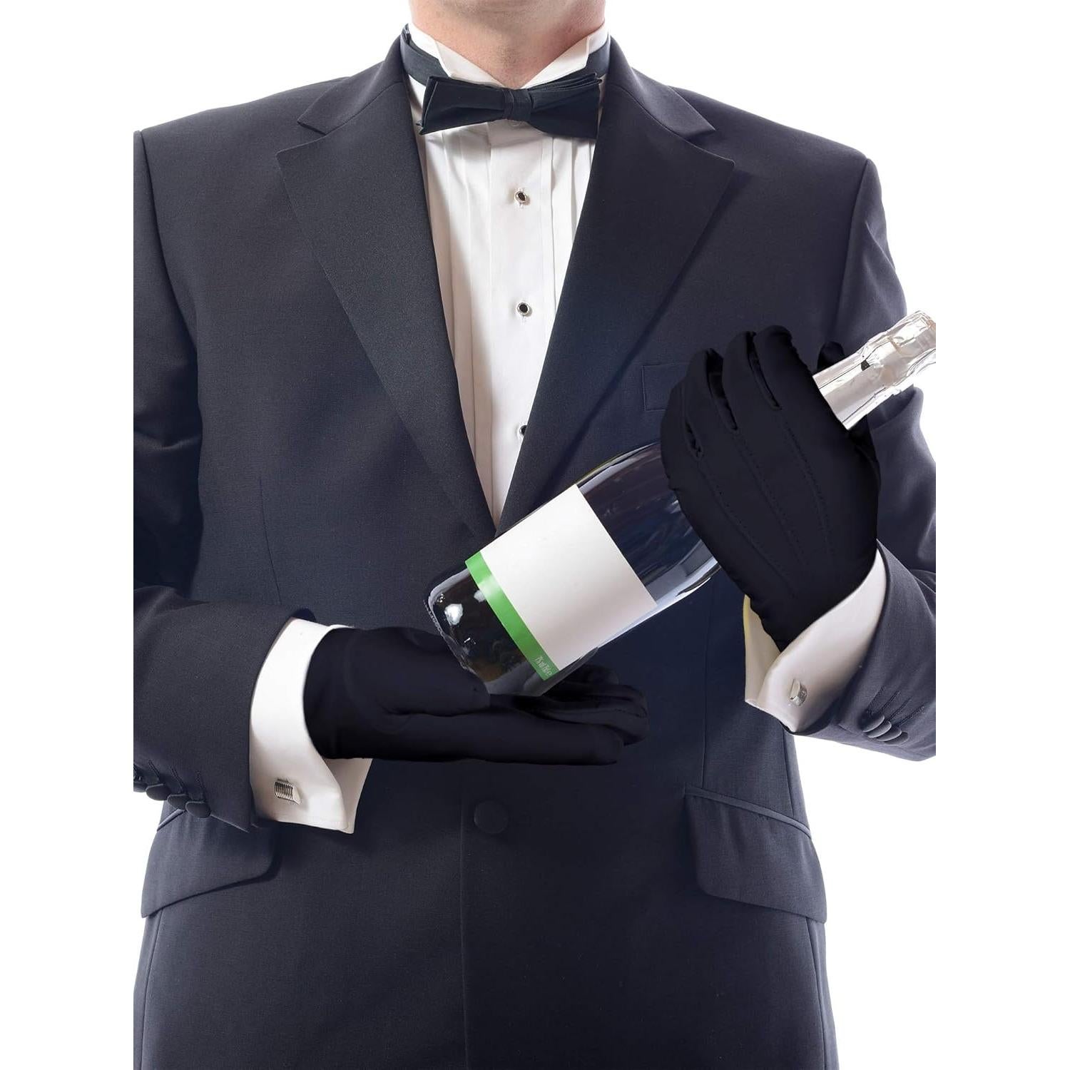 Guantes de Vestir Negros Sumind 4 Pares Spandex Adulto